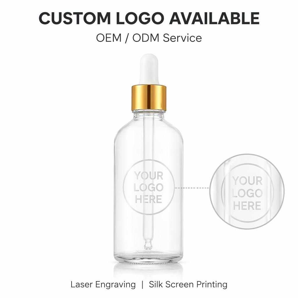 5‑100ML Boston Round Glass dropper Bottle