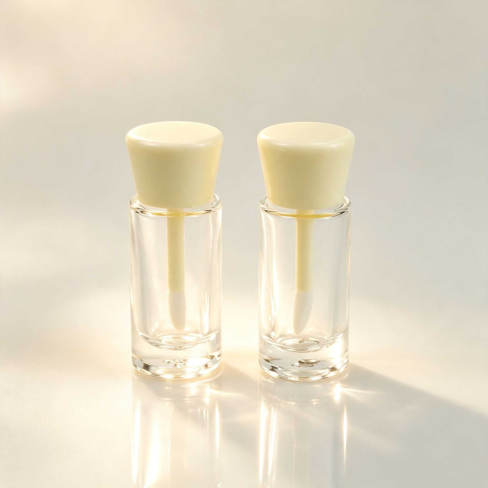 10‑15ML Clear Cylindrical Glass Lip Gloss Bottle