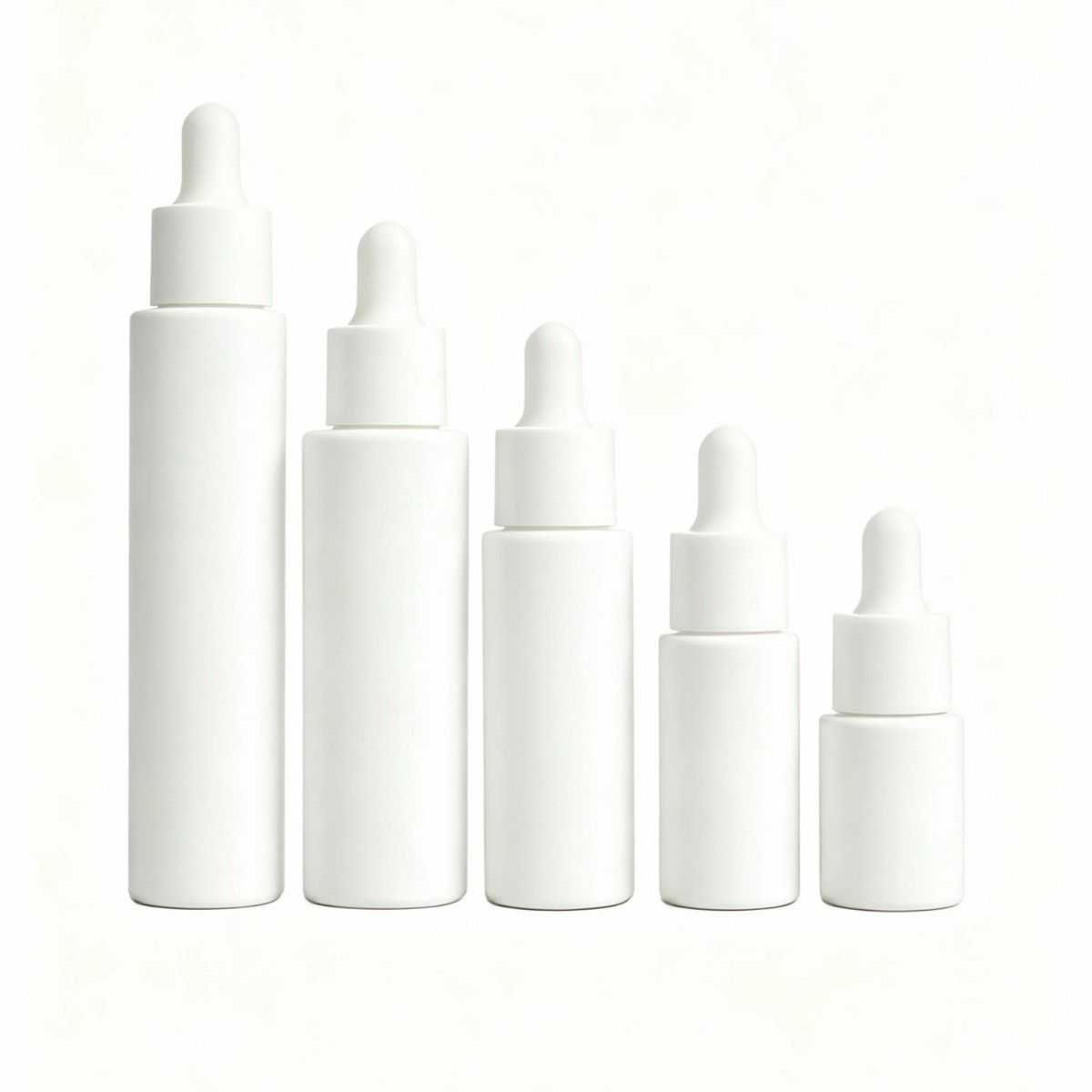 5‑50ML Cylindrical Thick‑Base Glass dropper Bottle
