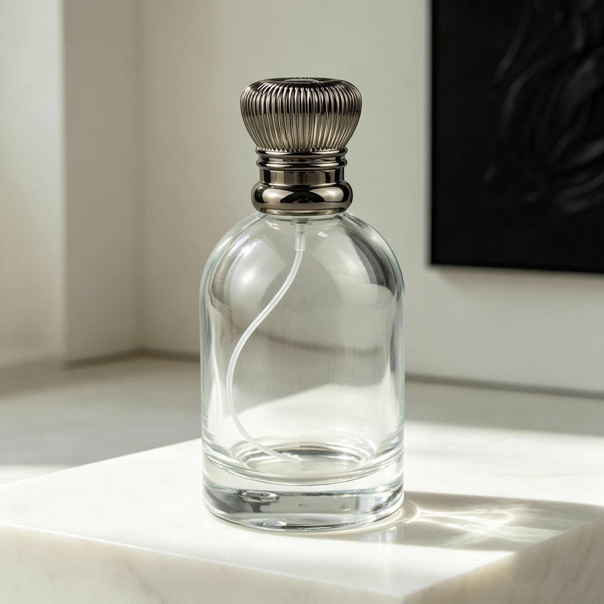 50‑150ML Clear Round Bulb Glass Perfume Bottle