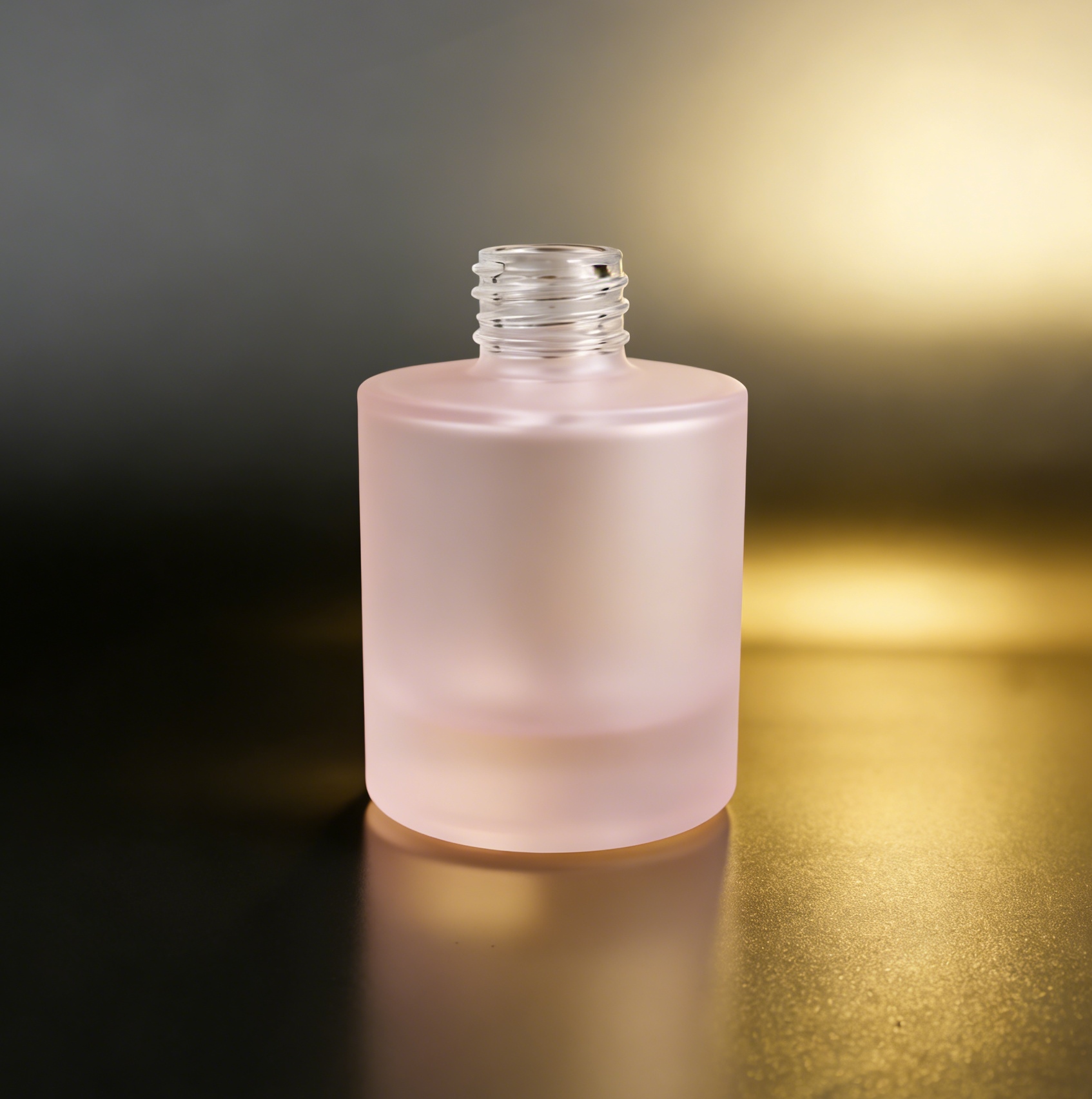50‑120ML Short Cylindrical Frosted Glass Bottle