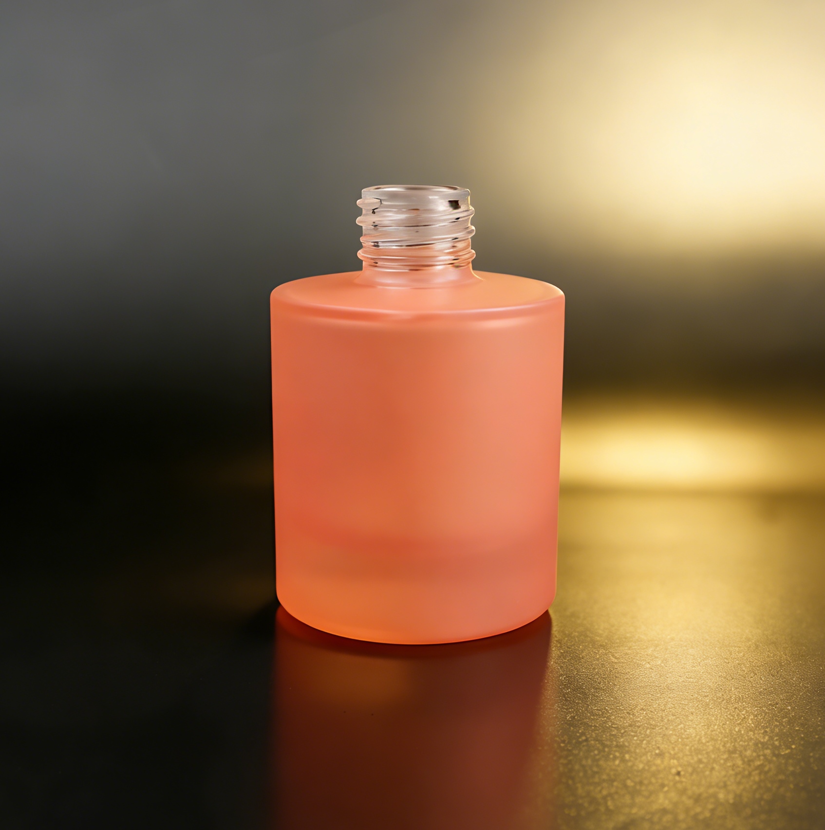 50‑120ML Short Cylindrical Frosted Glass Bottle