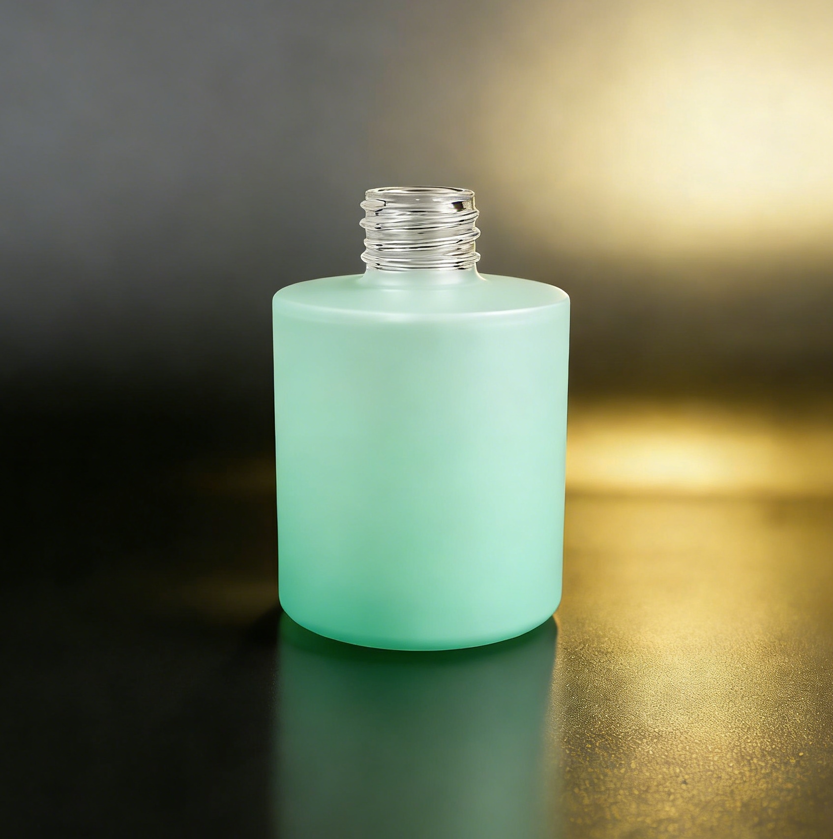 50‑120ML Short Cylindrical Frosted Glass Bottle
