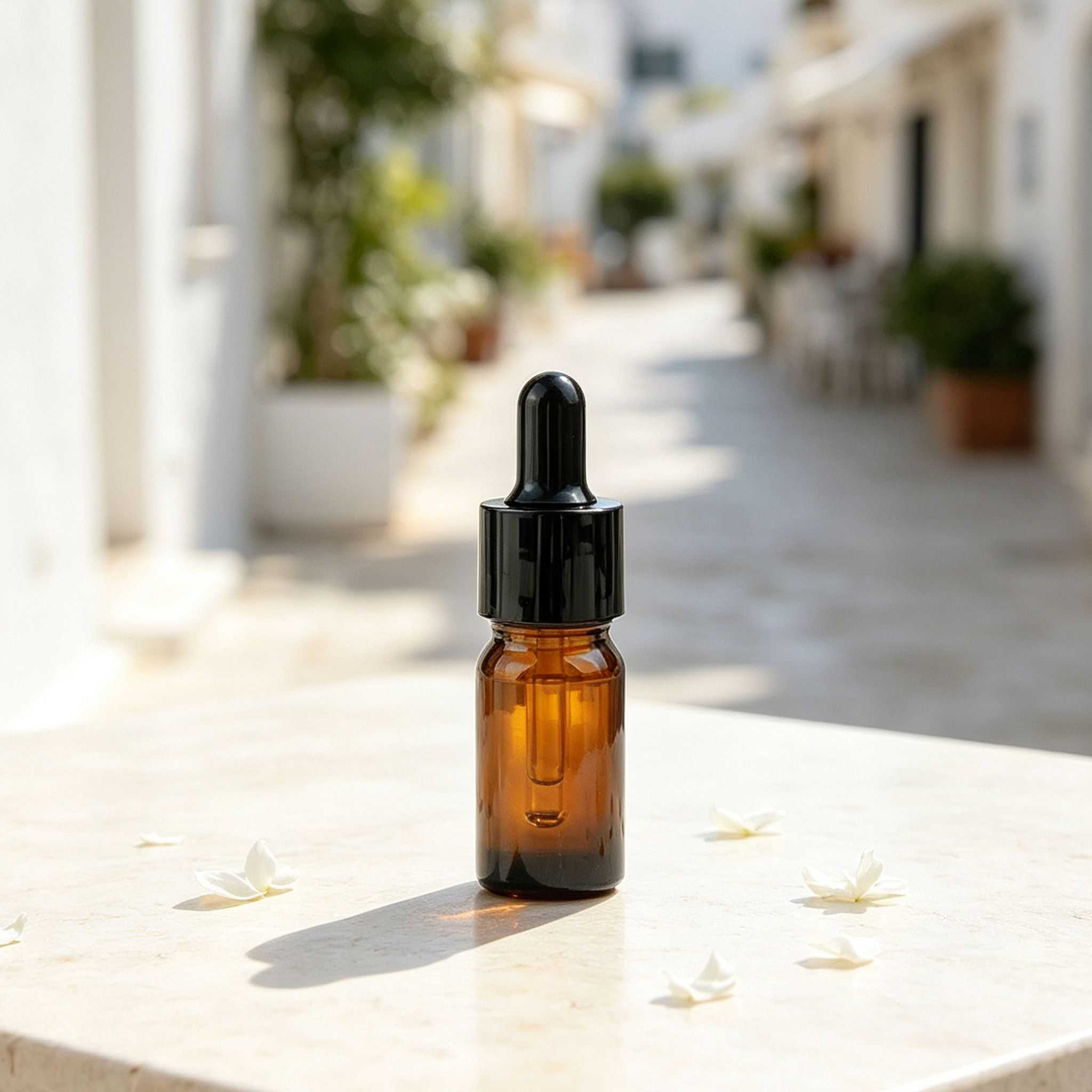 10ML Mini Amber Glass dropper Bottle