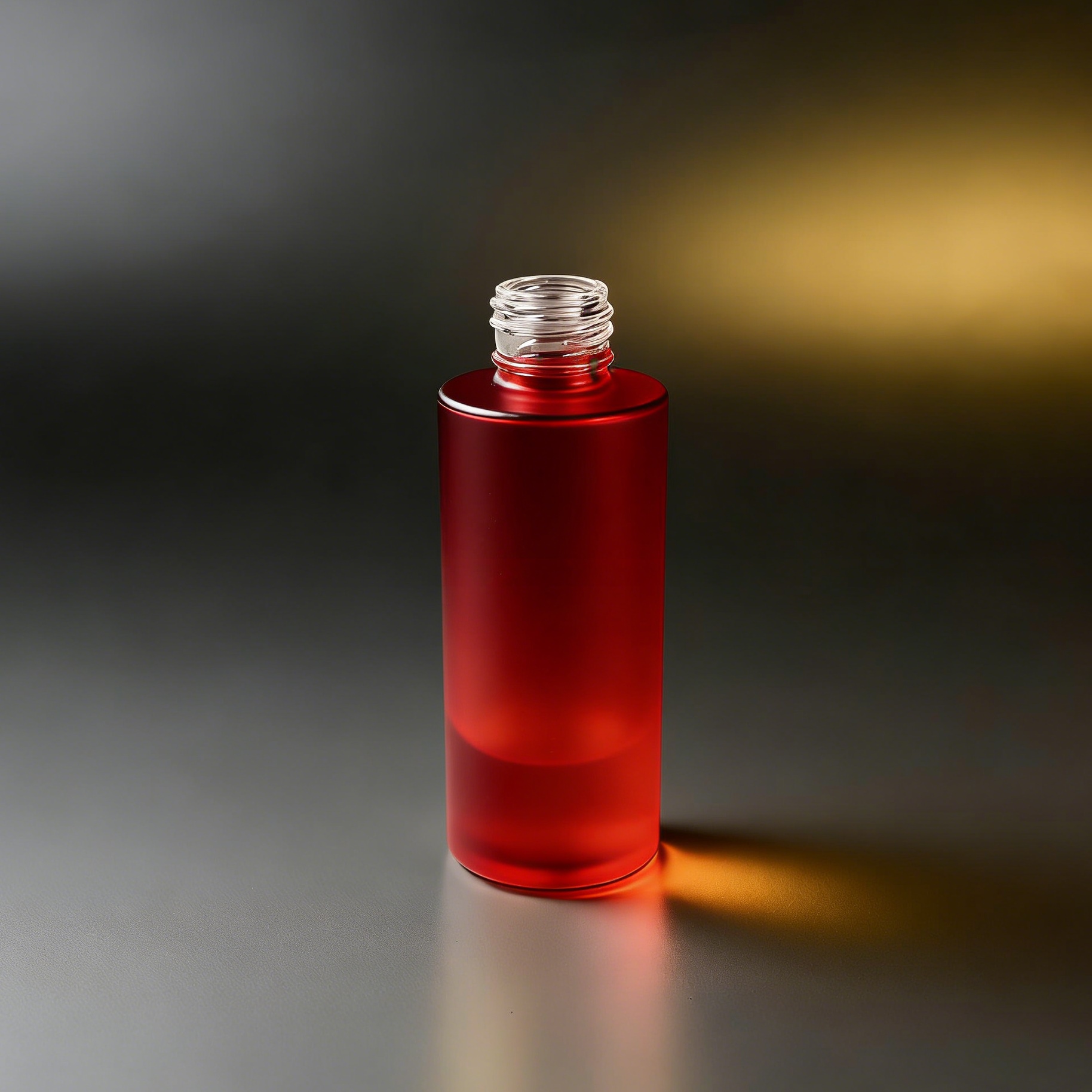 100ML Straight Cylindrical Frosted Glass Bottle