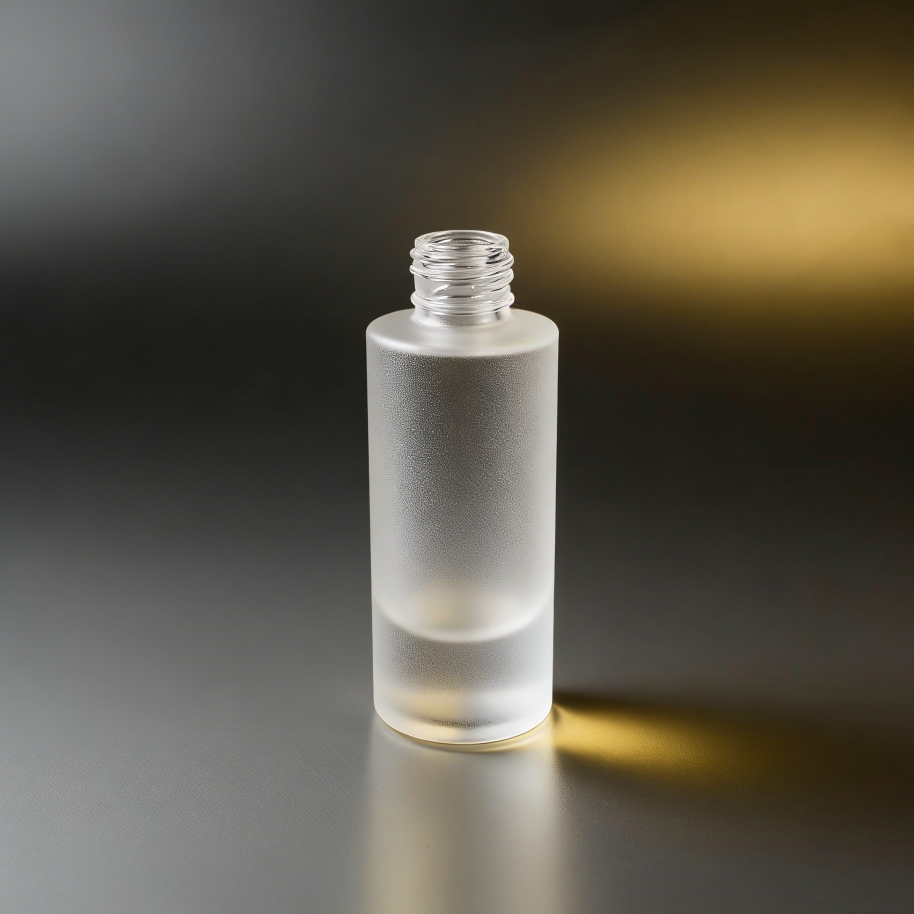 100ML Straight Cylindrical Frosted Glass Bottle