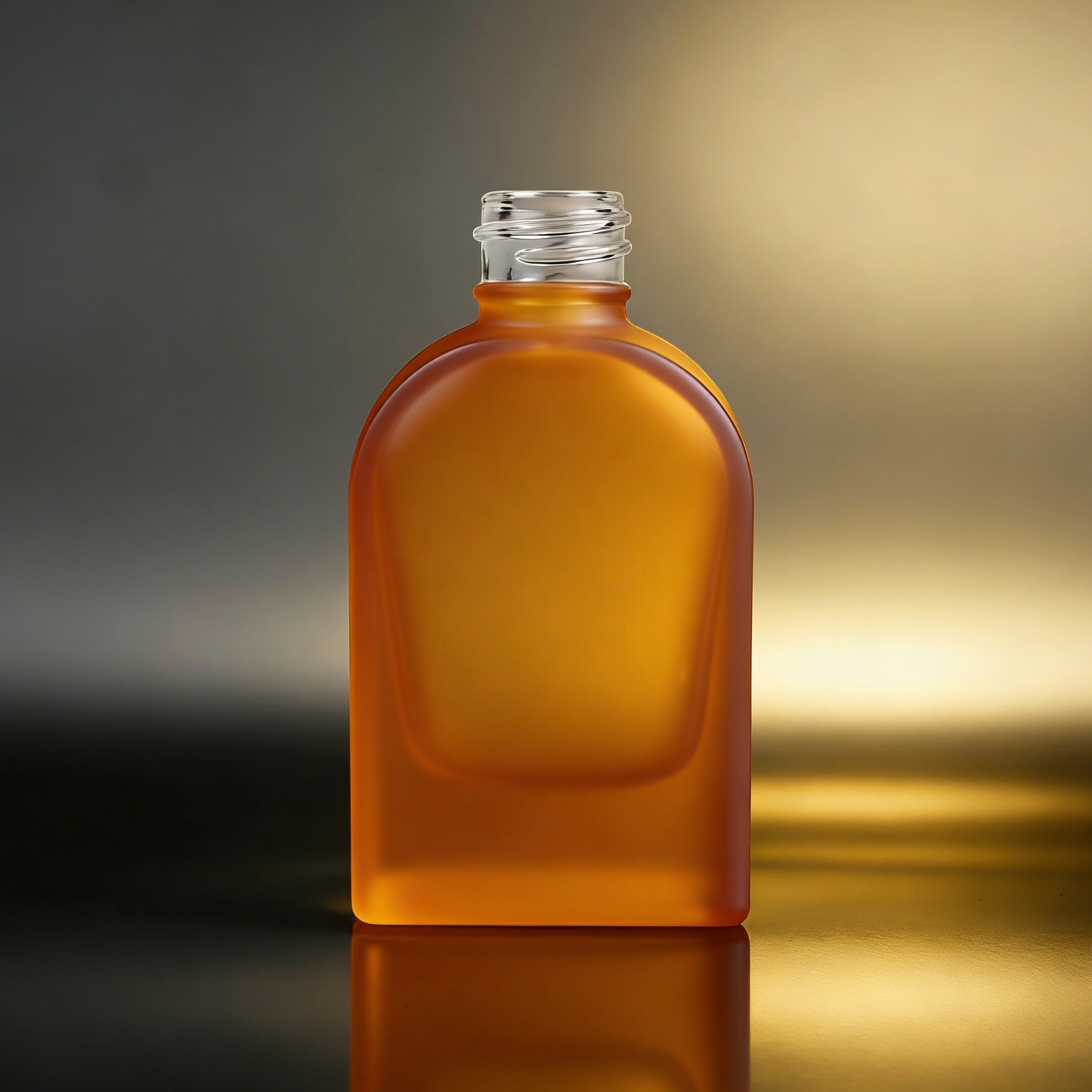 80ML Rounded‑Square Frosted Glass Bottle
