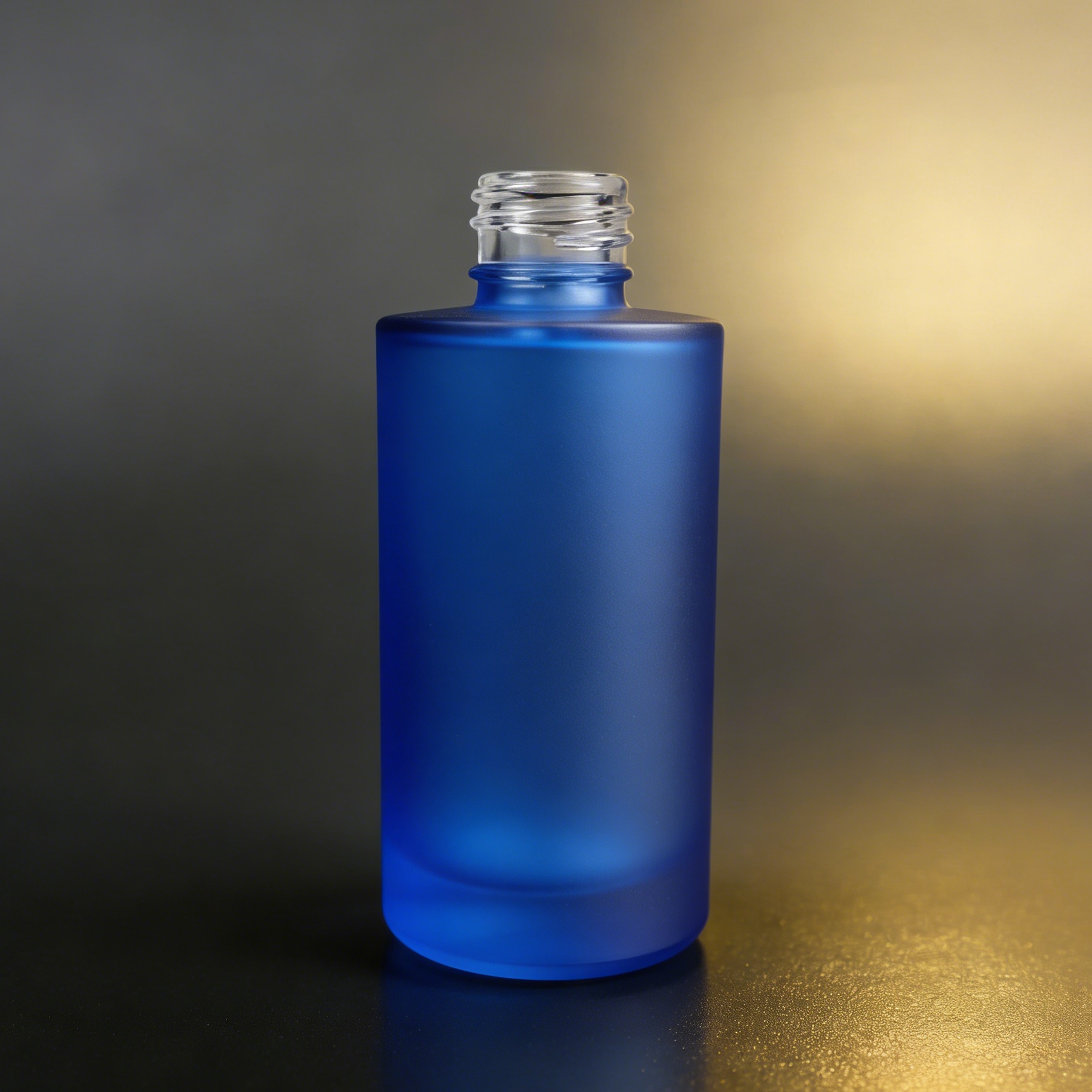 100ML Straight Cylinder Frosted Glass Bottle