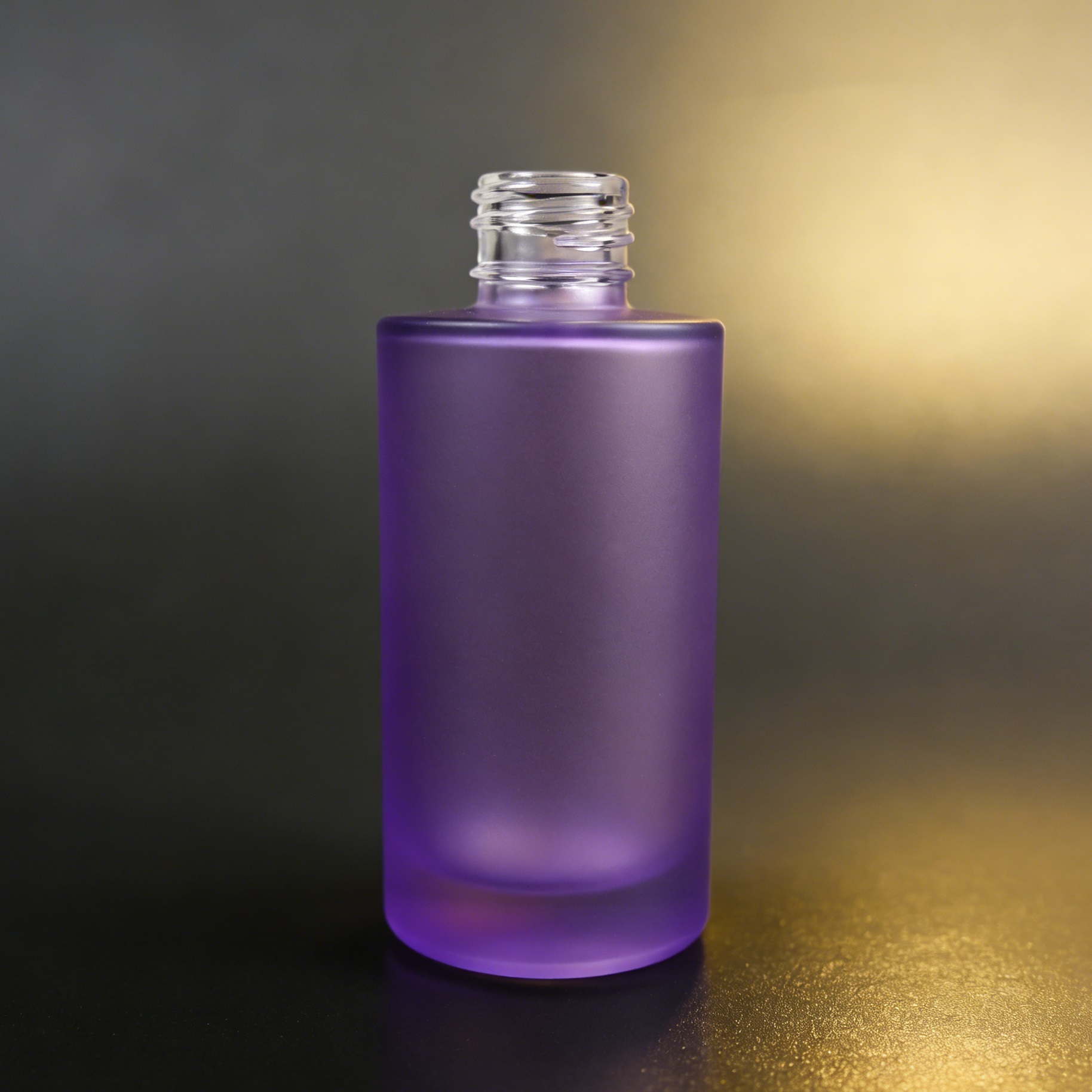 100ML Straight Cylinder Frosted Glass Bottle