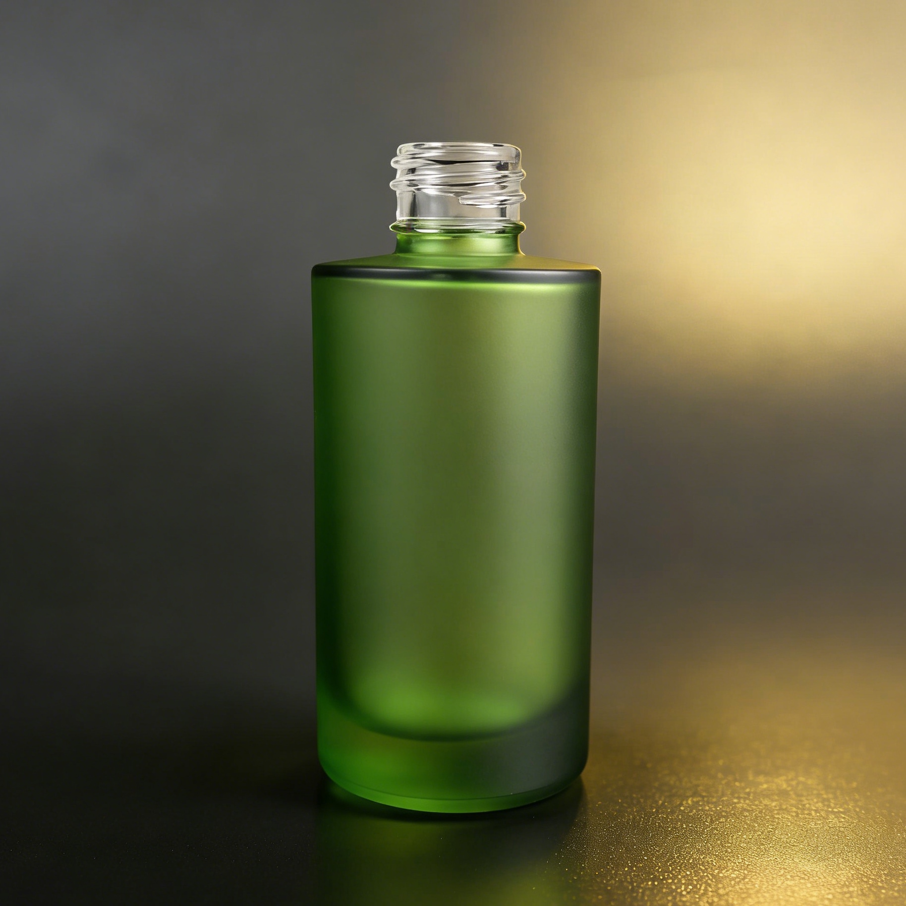 100ML Straight Cylinder Frosted Glass Bottle