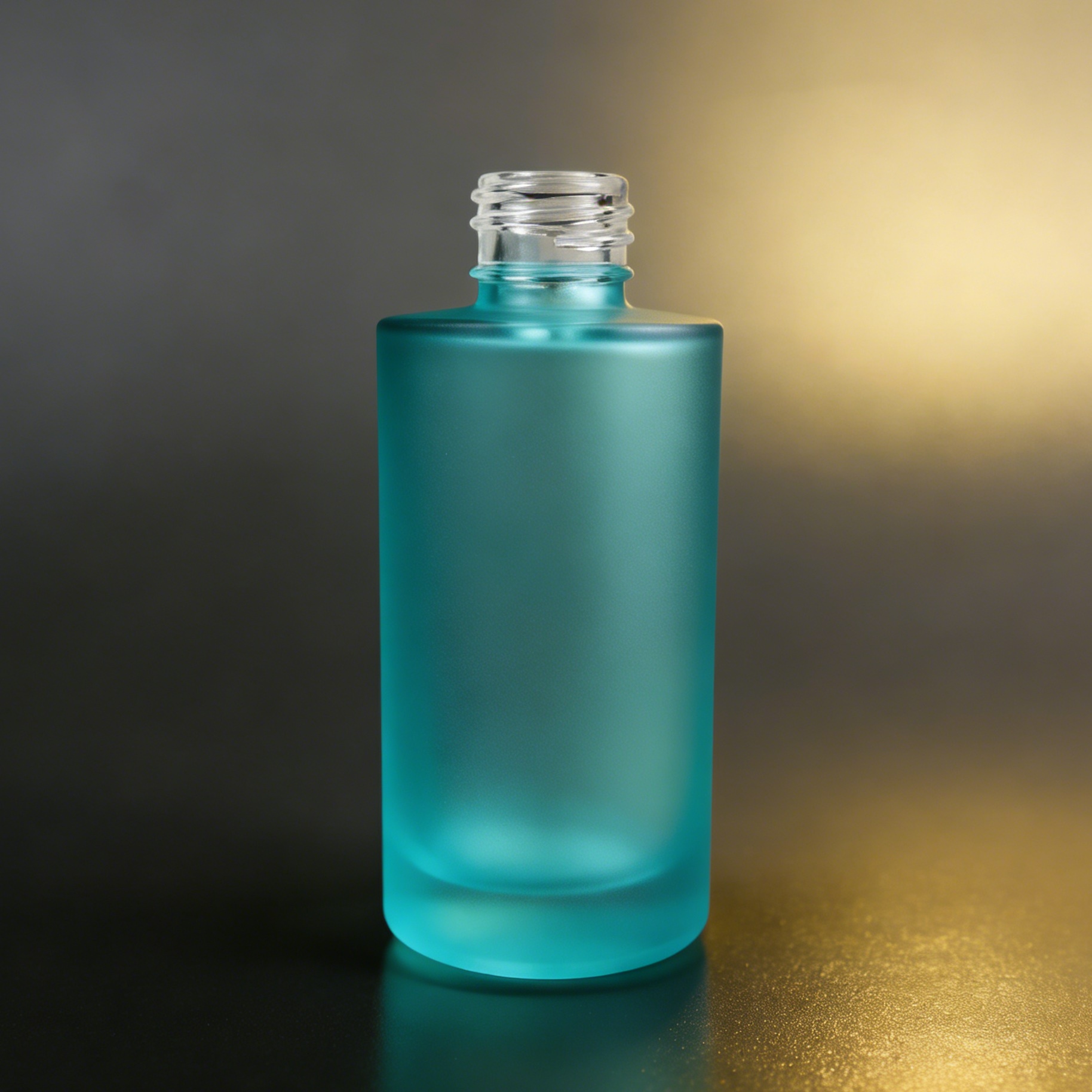 100ML Straight Cylinder Frosted Glass Bottle