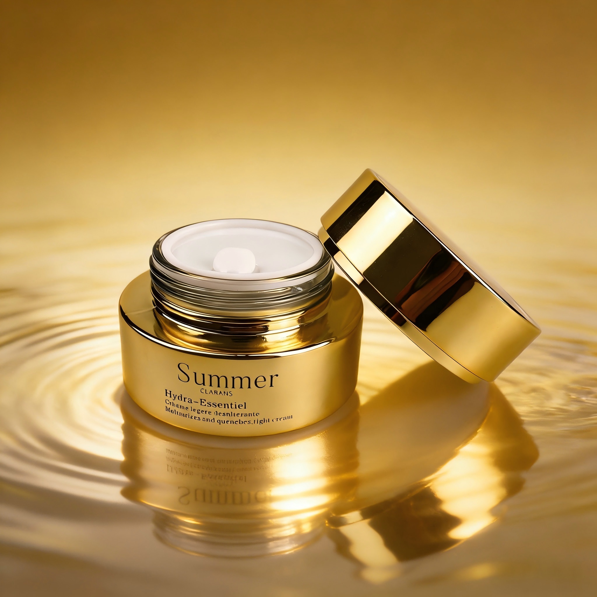 30‑120ML Gold Plated Glass Skincare Set