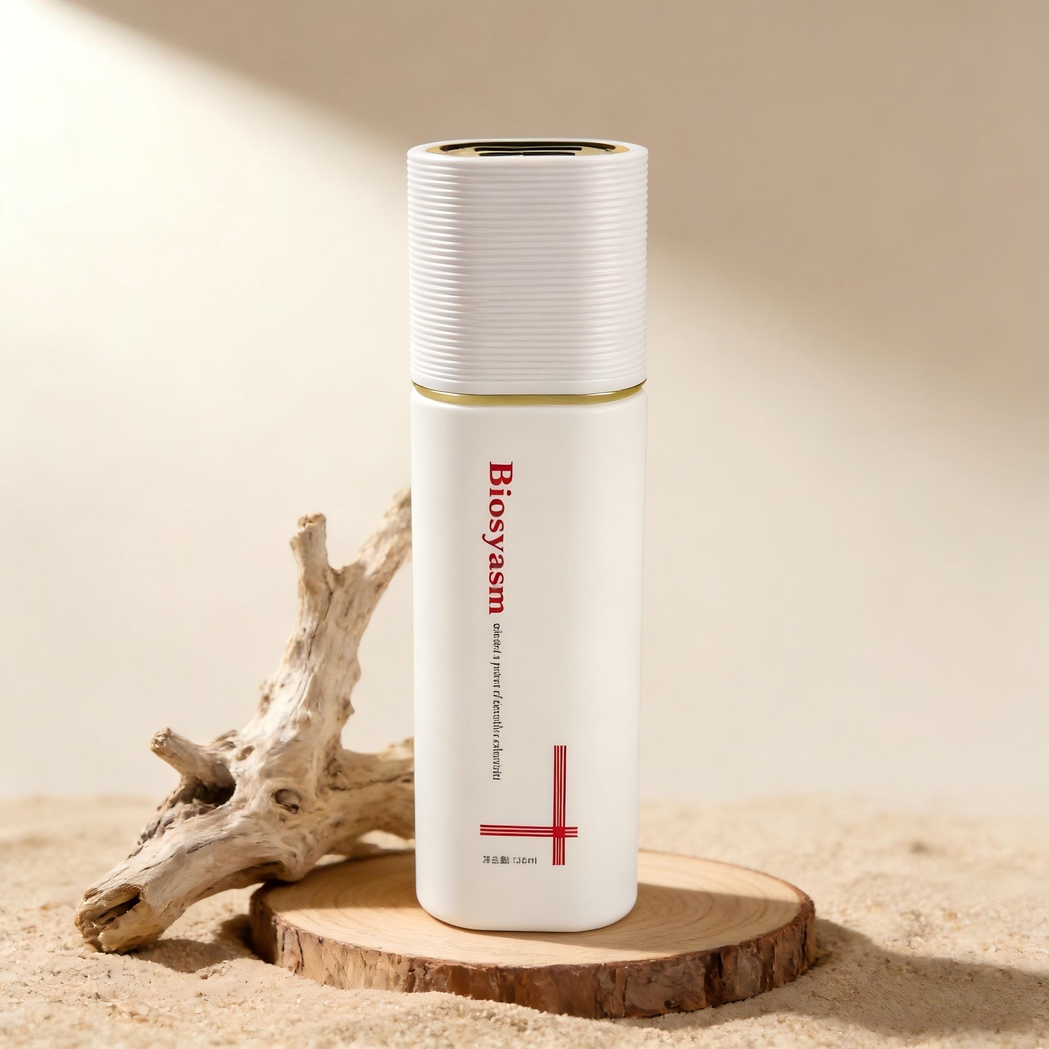 30‑120ML White Ribbed‑Cap Lotion Bottle