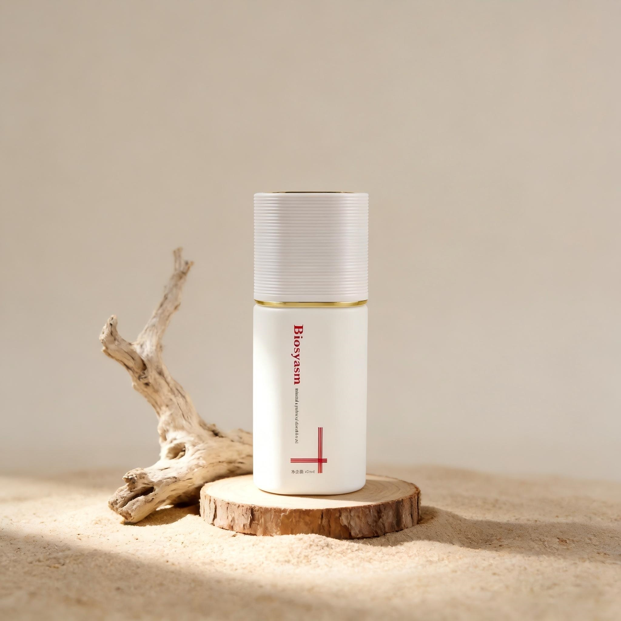 30‑120ML White Ribbed‑Cap Lotion Bottle