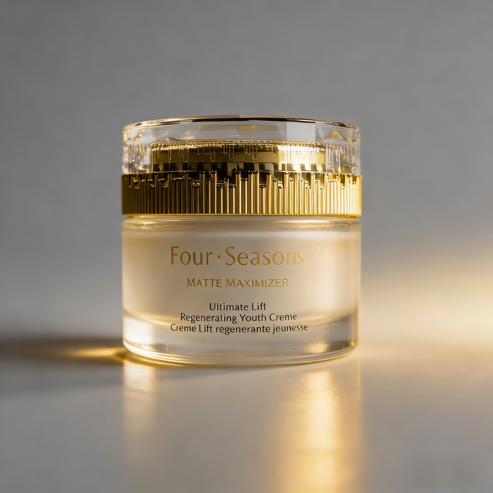 30‑100ML Frosted Gold Glass Skincare Set
