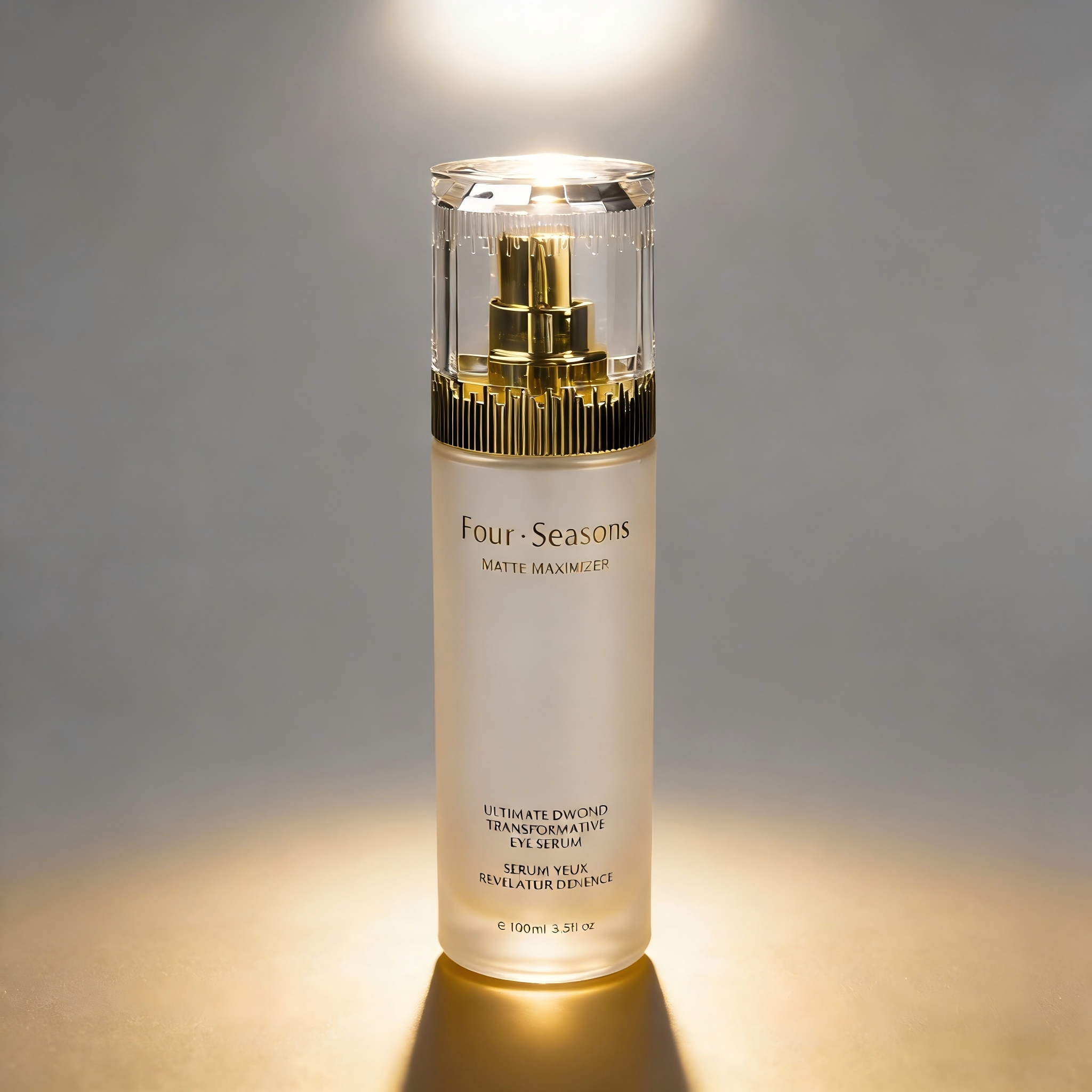 30‑100ML Frosted Gold Glass Skincare Set