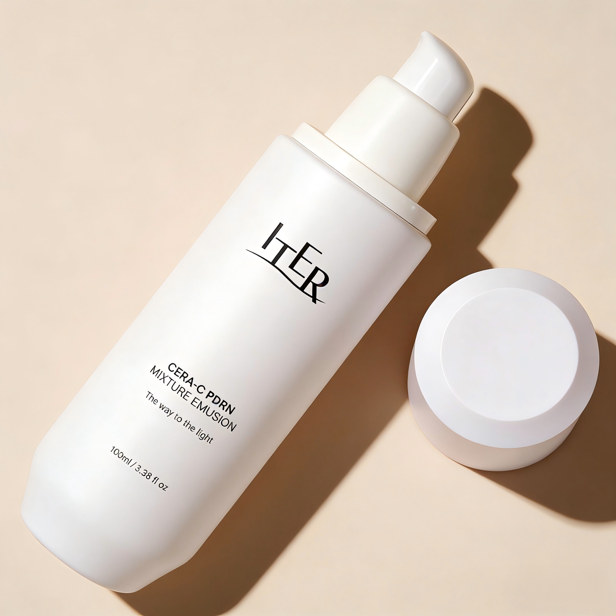 40‑120ML Minimalist Matte White Plastic Skincare Set