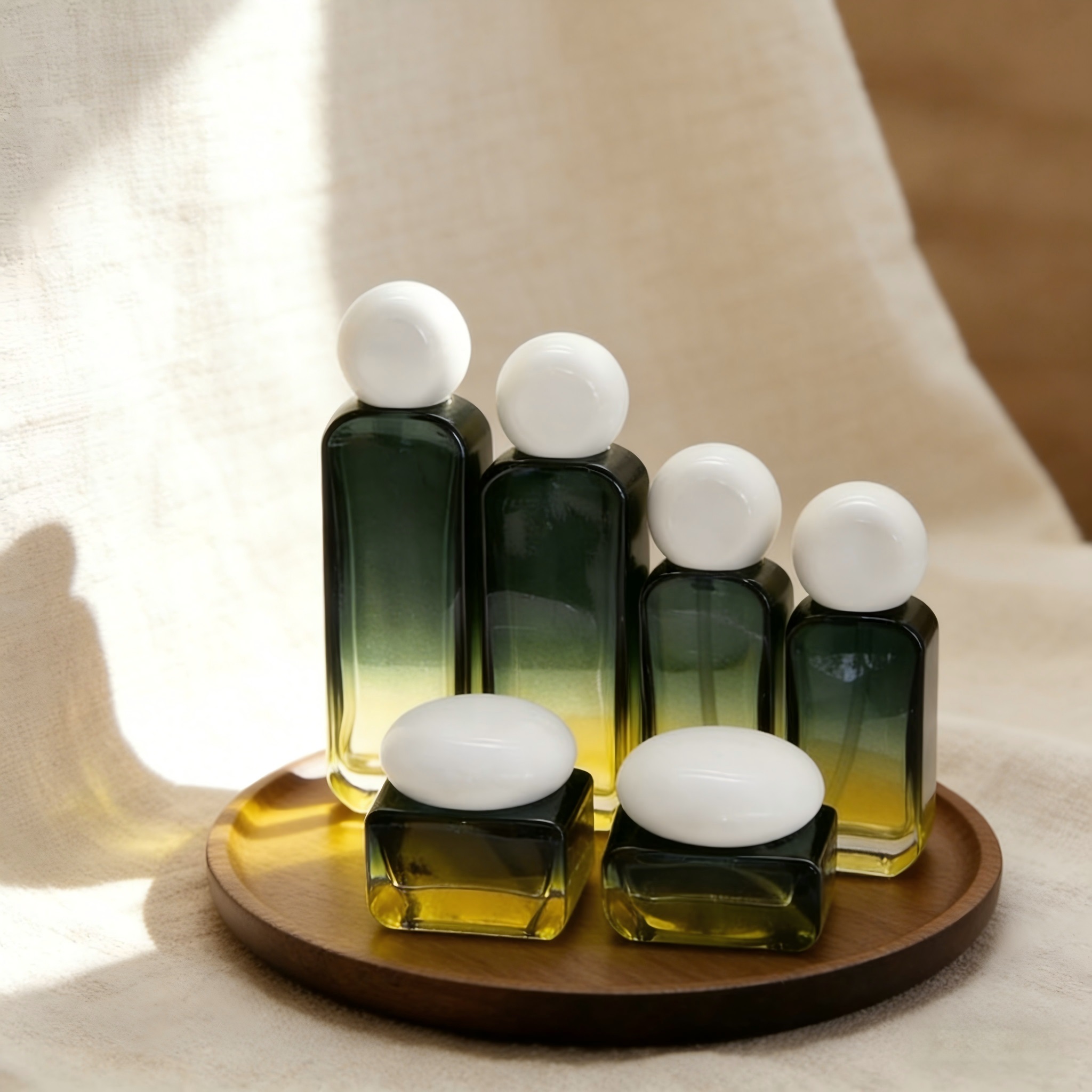 30‑120ML Gradient Glass Skincare Set