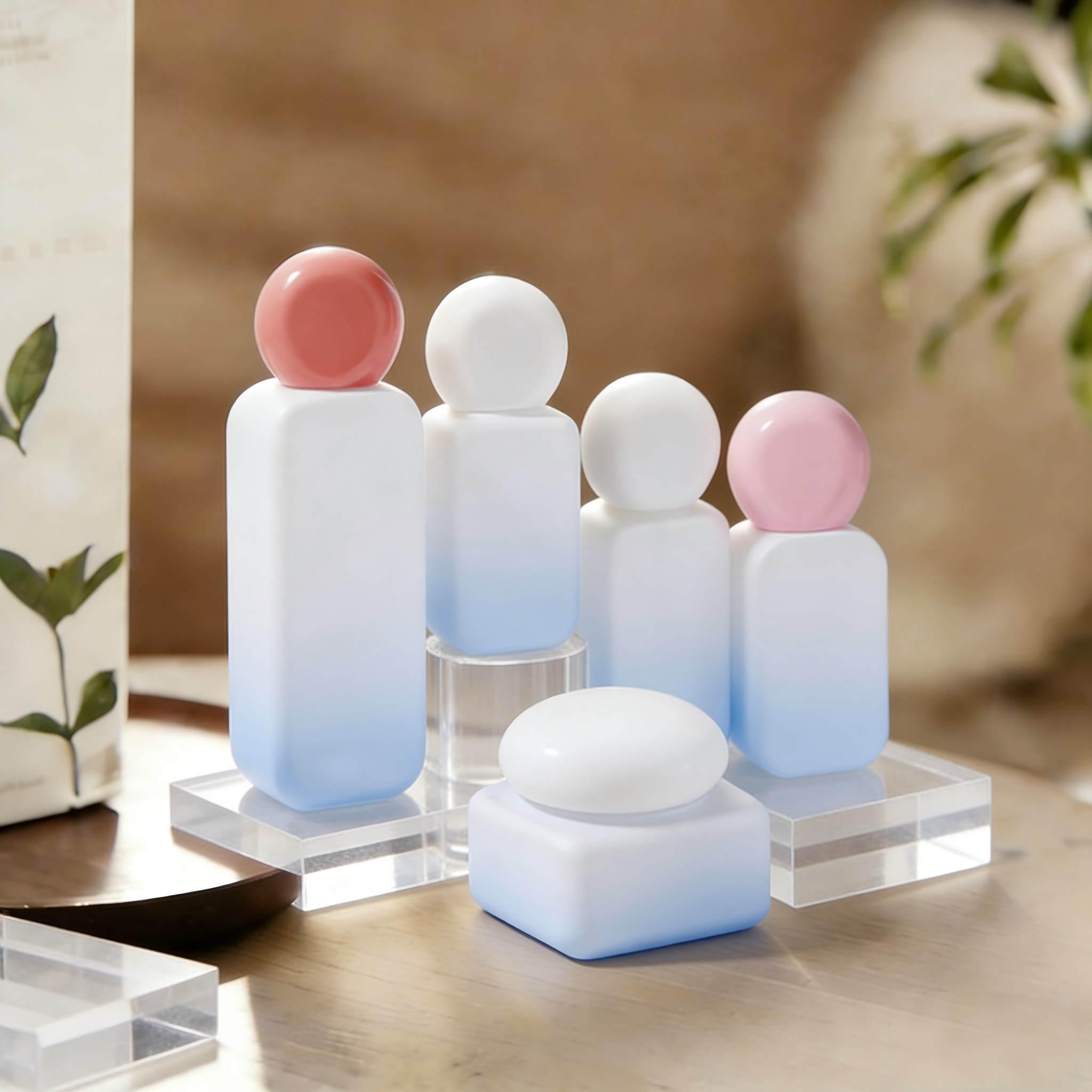 30‑120ML Gradient Glass Skincare Set
