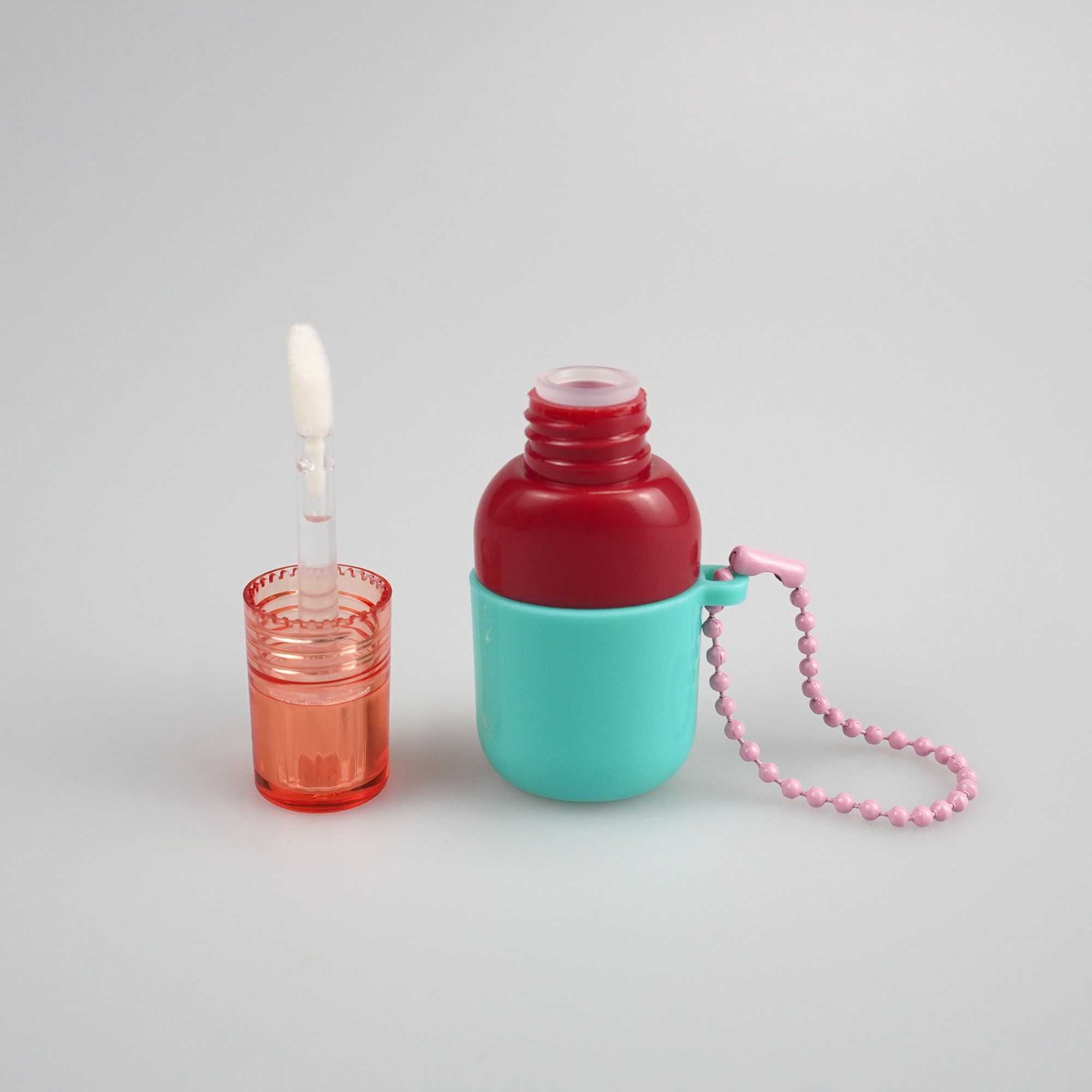8‑15ML Color‑Block Portable Lip Gloss Bottle