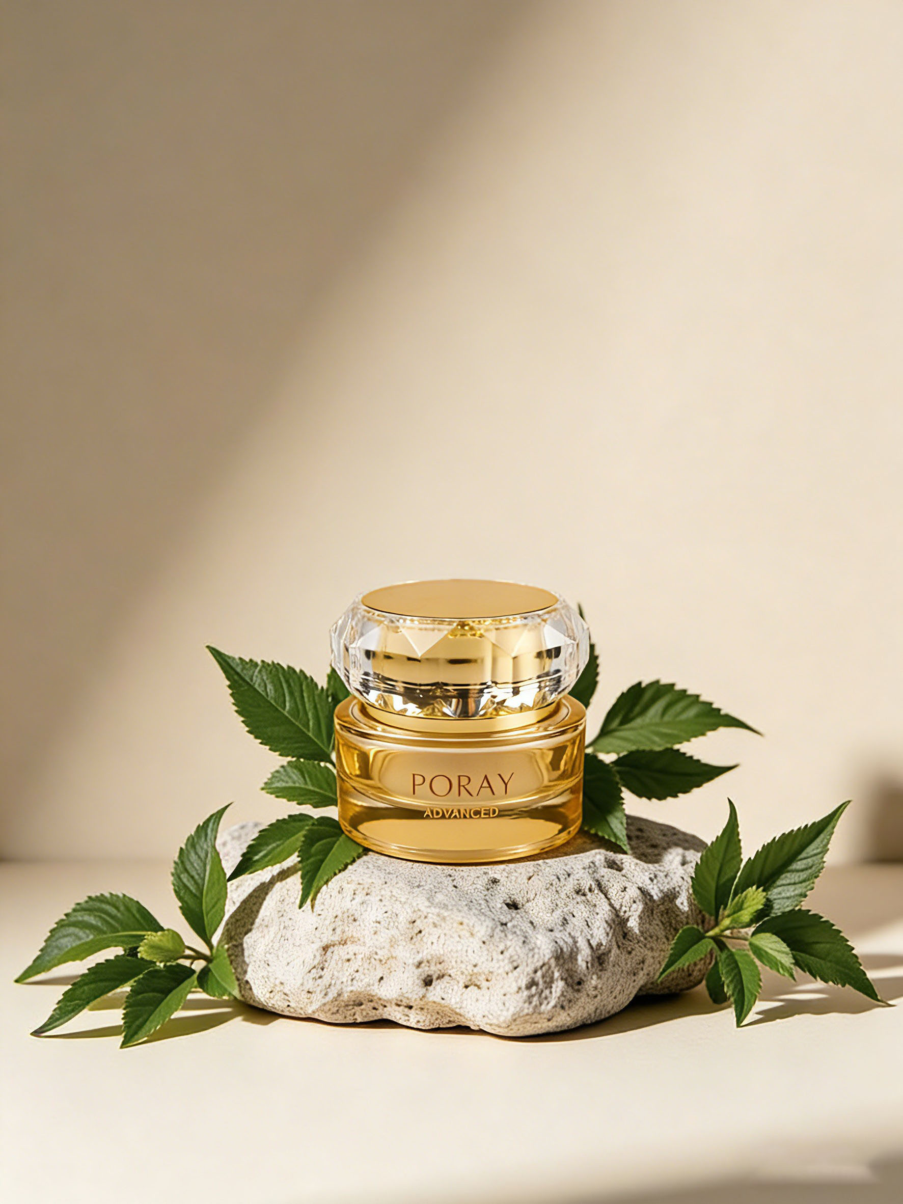 60‑120ML Crystal Diamond‑Cap Round Glass Skincare Set