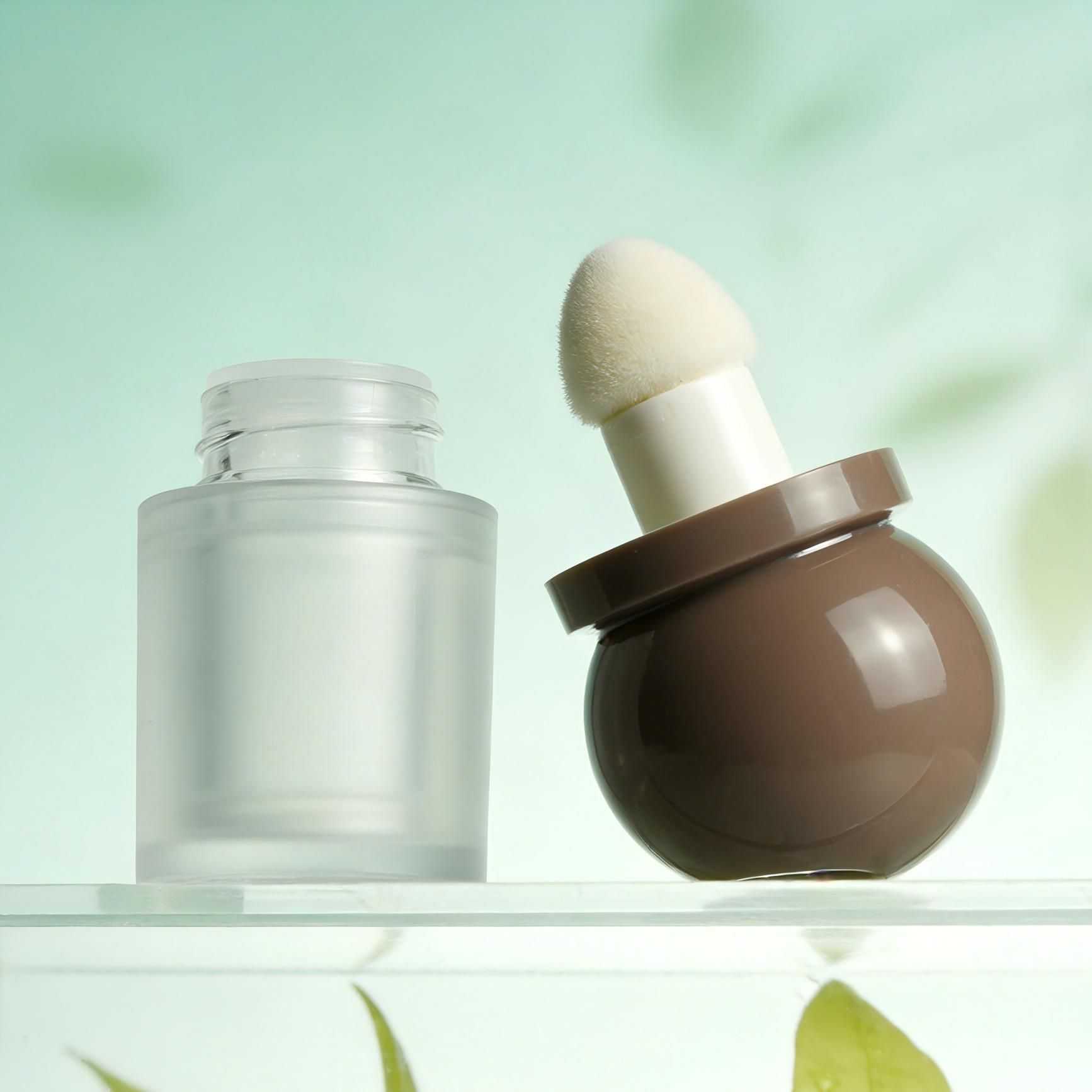 8‑12ML Sphere Cap Cylindrical Applicator Bottle