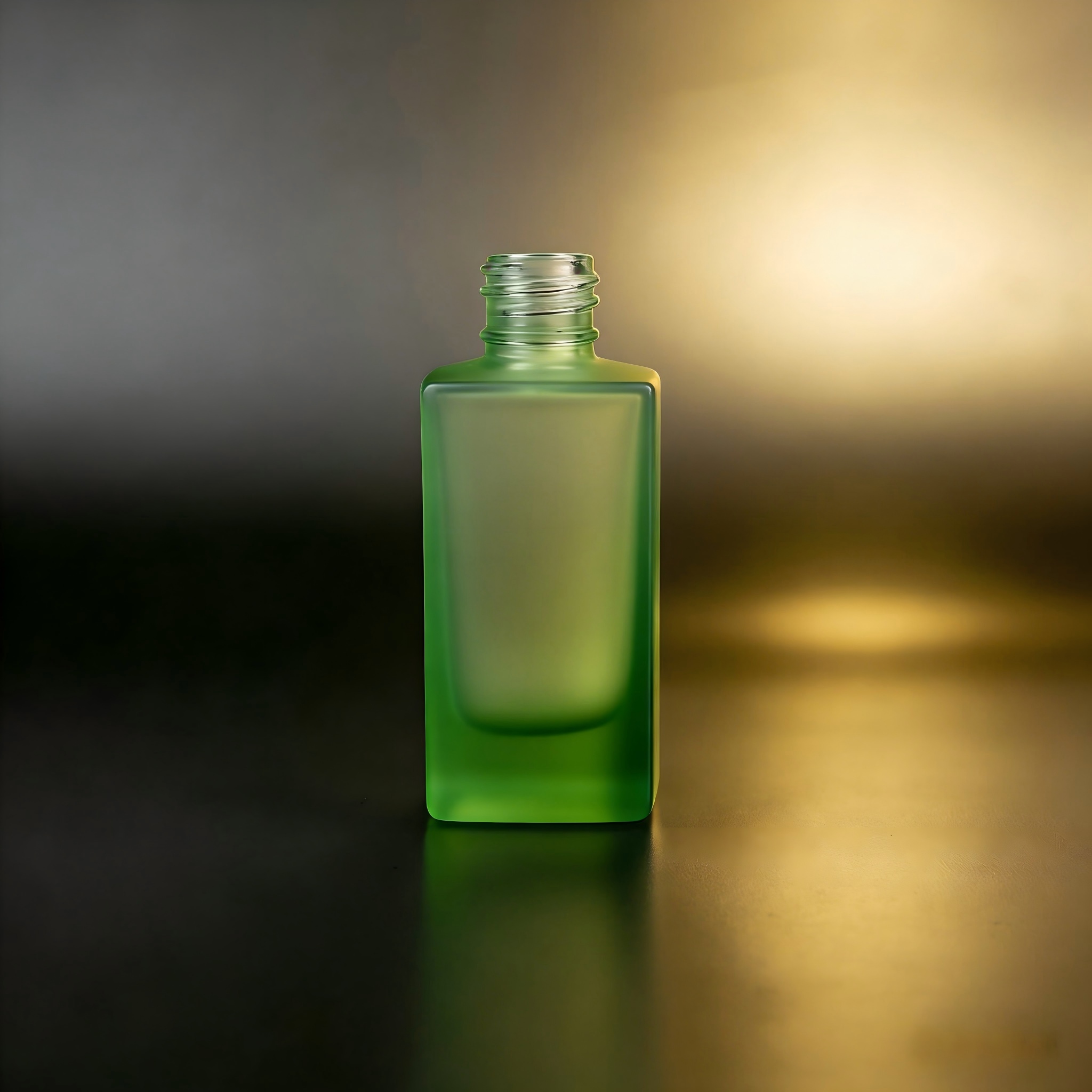 50‑100ML Short Square Deep Recessed Glass Bottle