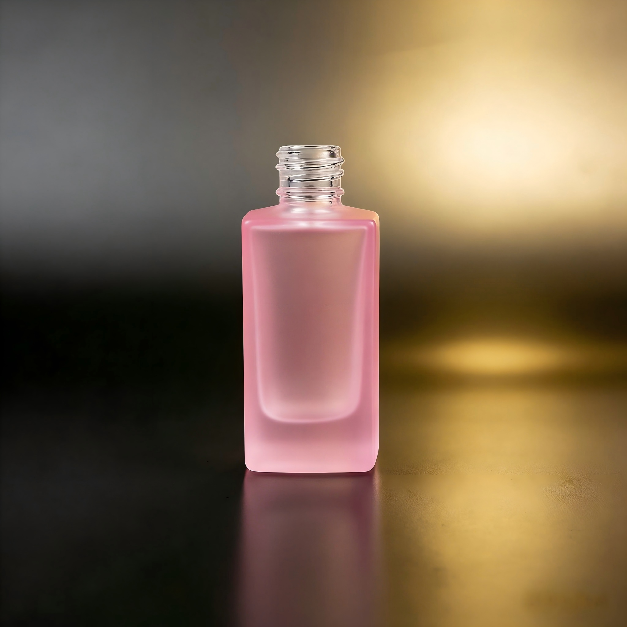 50‑100ML Short Square Deep Recessed Glass Bottle