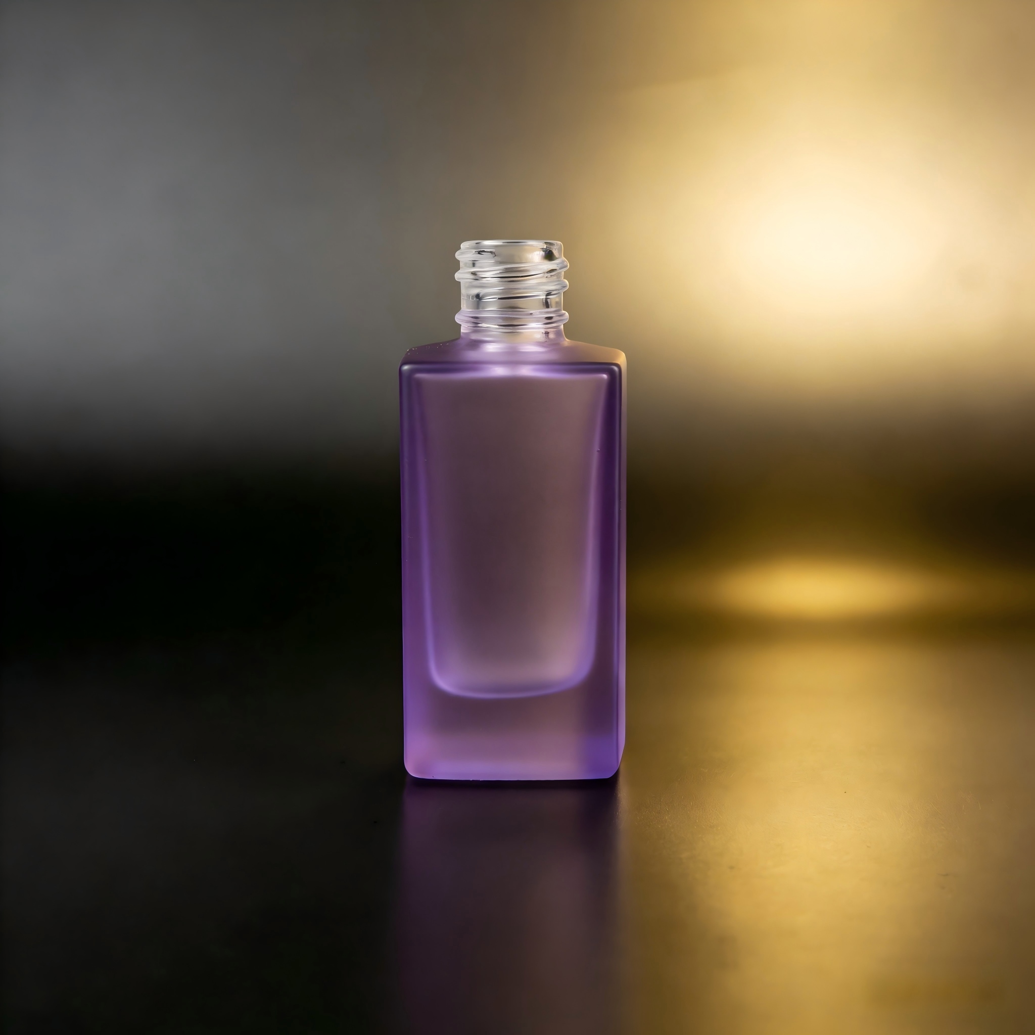 50‑100ML Short Square Deep Recessed Glass Bottle
