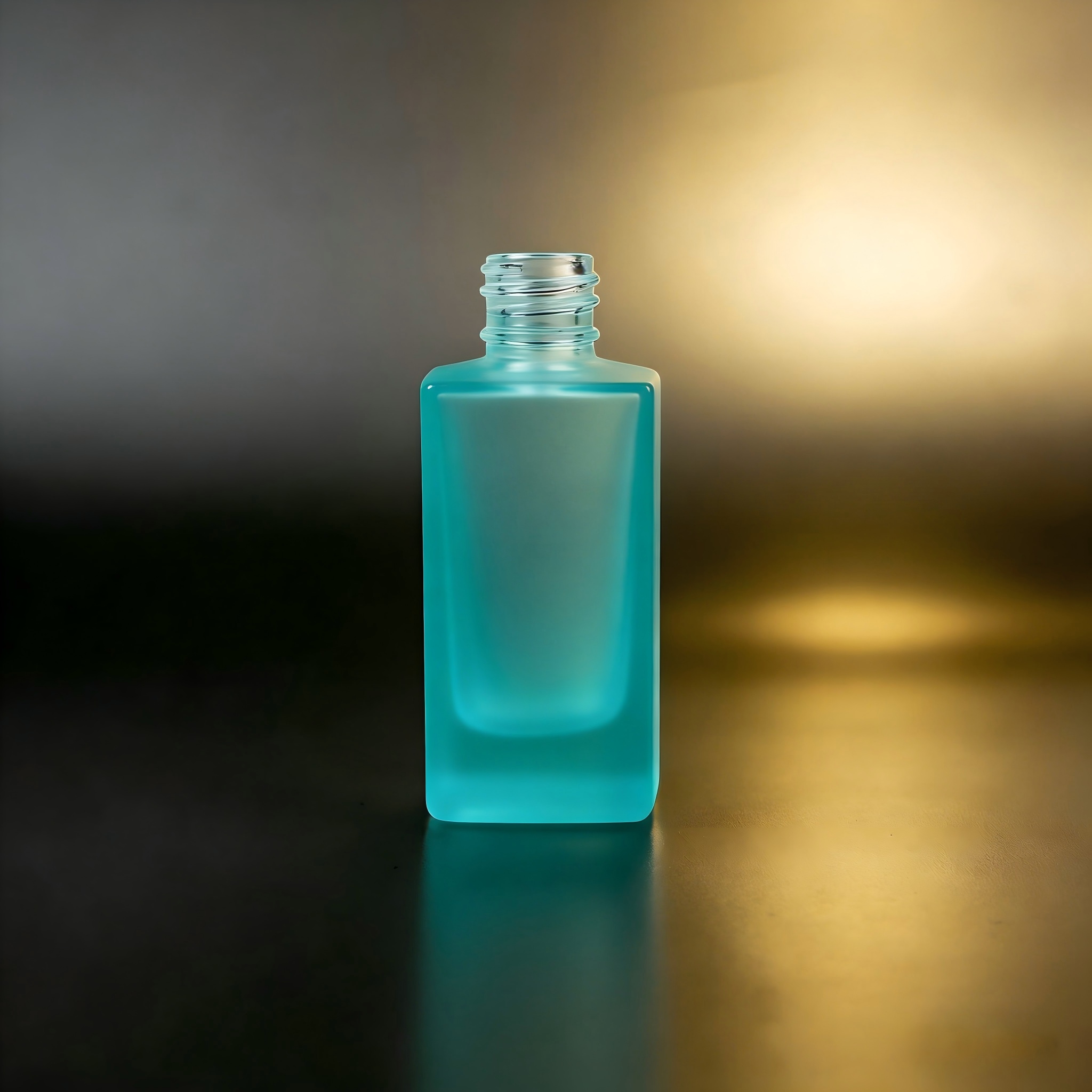50‑100ML Short Square Deep Recessed Glass Bottle
