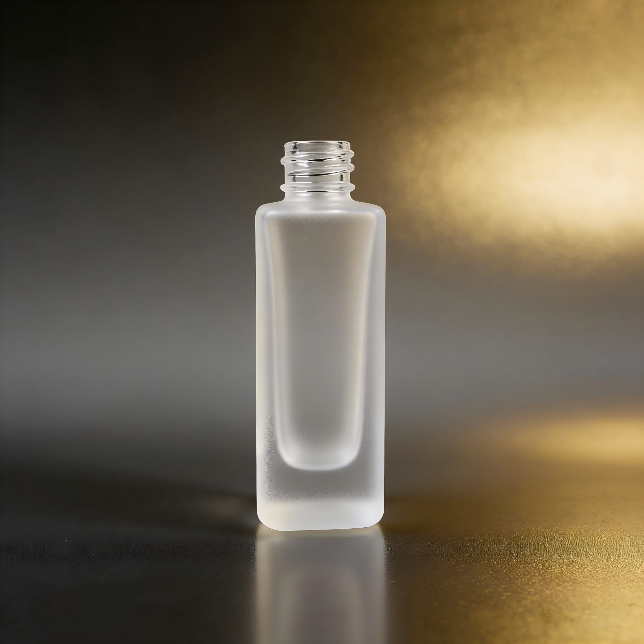 60‑120ML Tall Square Deep Recessed Glass Bottle