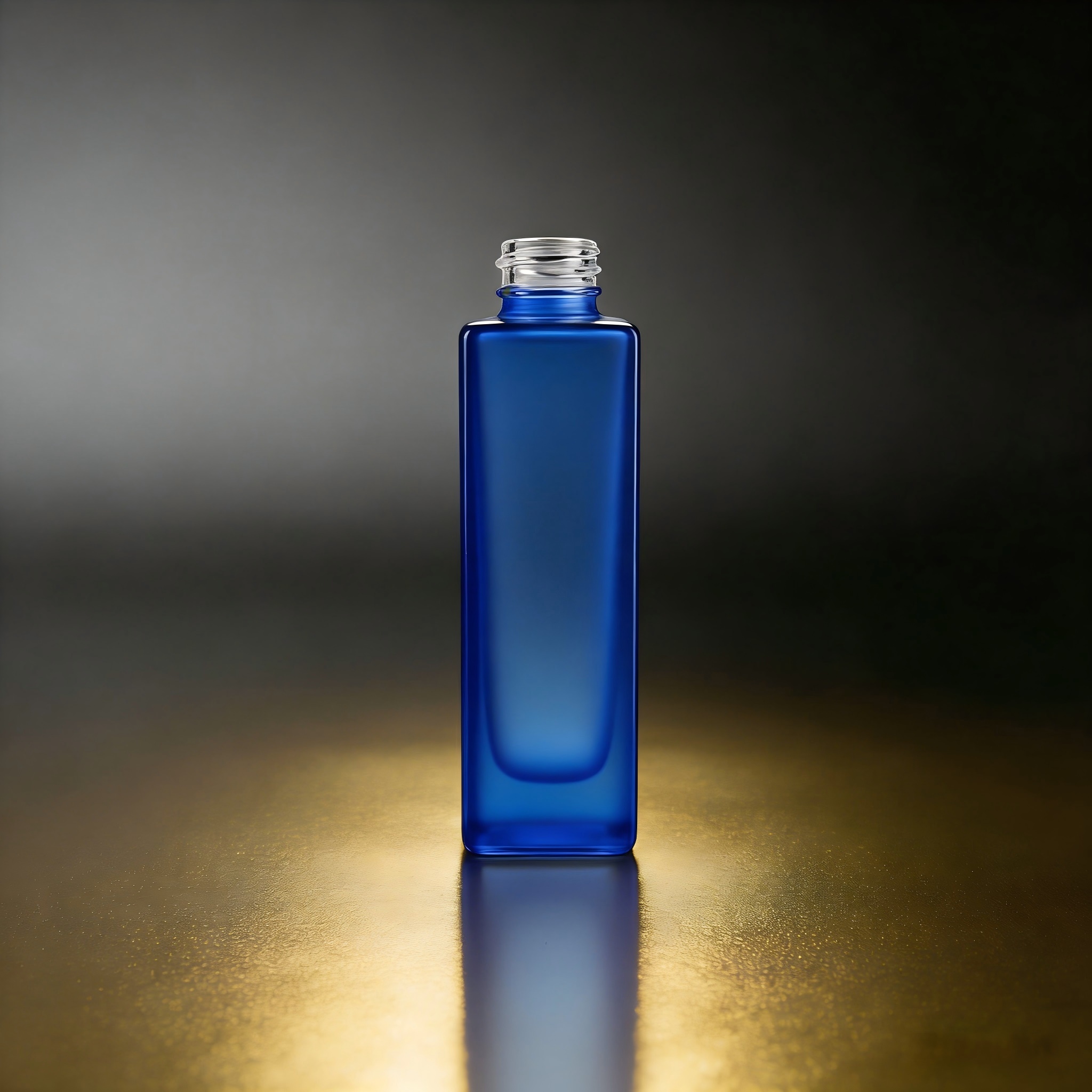 100‑150ML Tall Square Recessed Glass Bottle