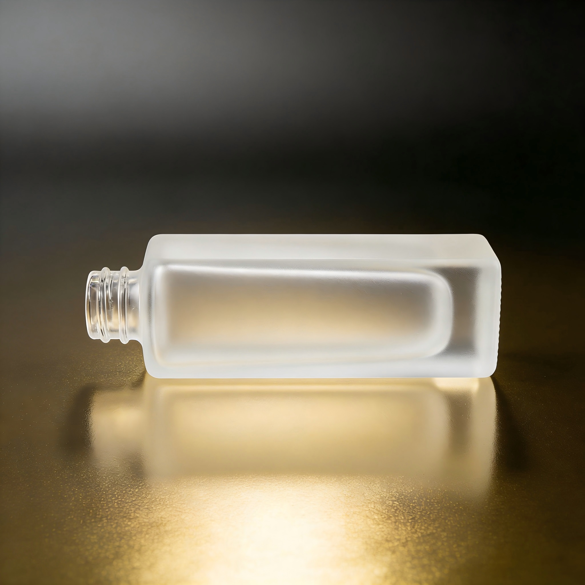 100‑150ML Tall Square Recessed Glass Bottle
