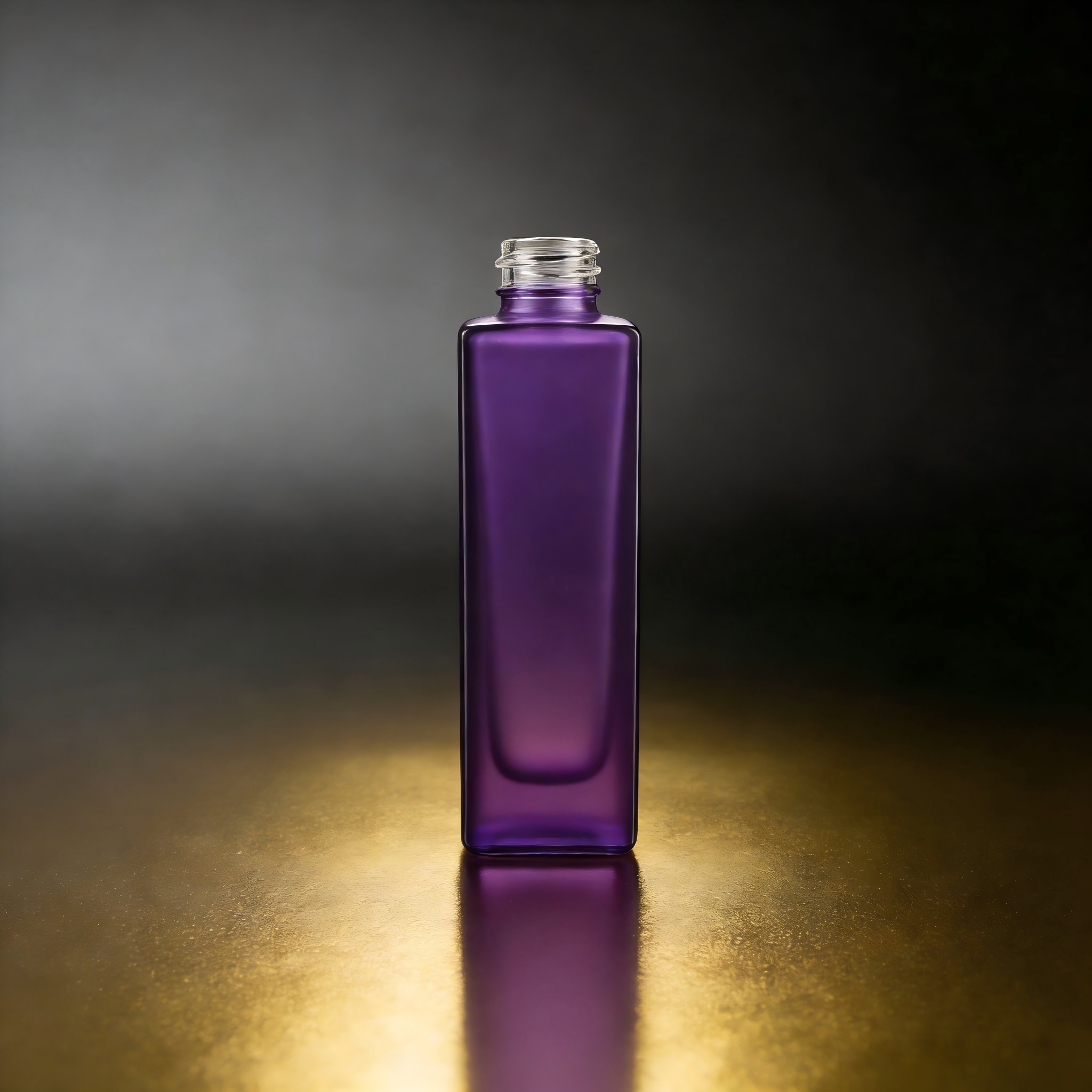 100‑150ML Tall Square Recessed Glass Bottle