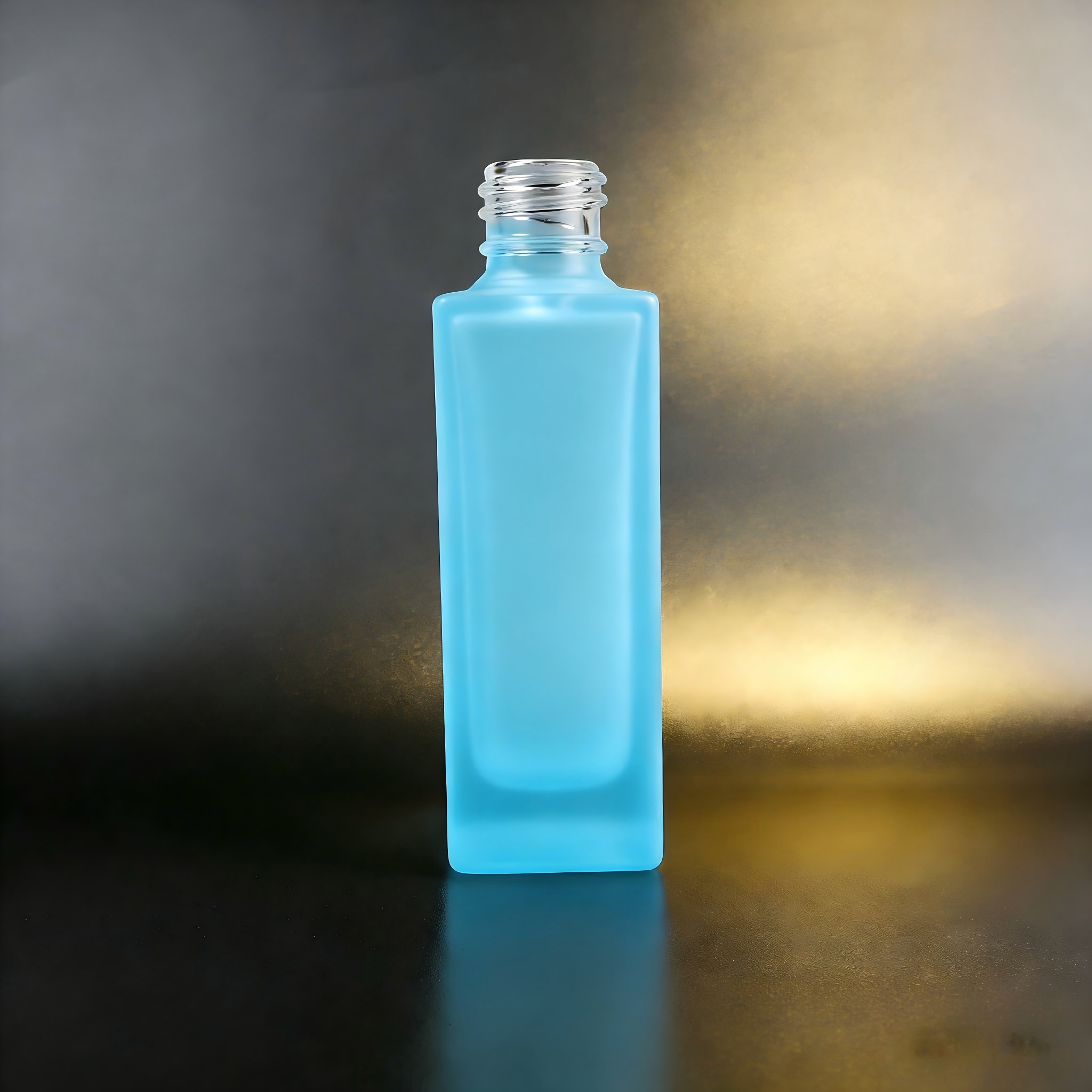 80‑120ML Tall Square Recessed Glass Bottle