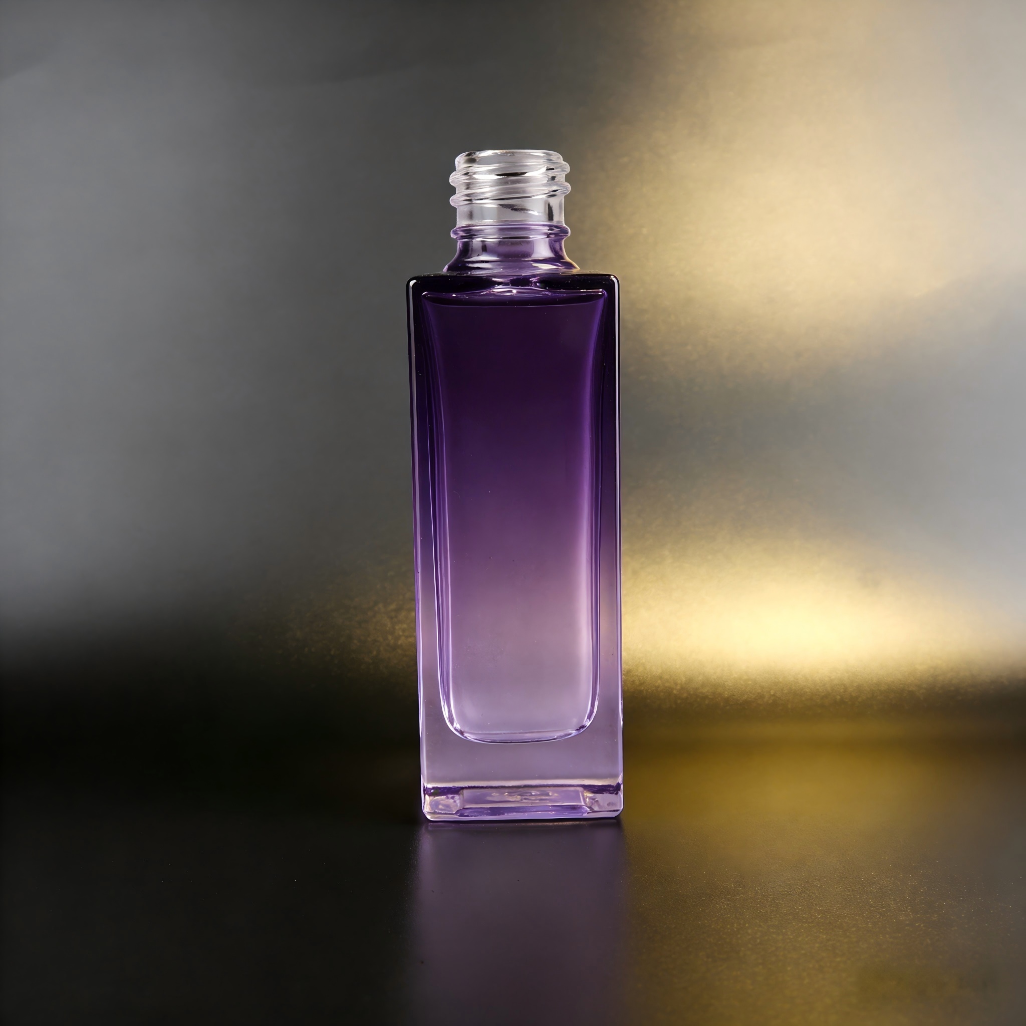 80‑120ML Tall Square Recessed Glass Bottle