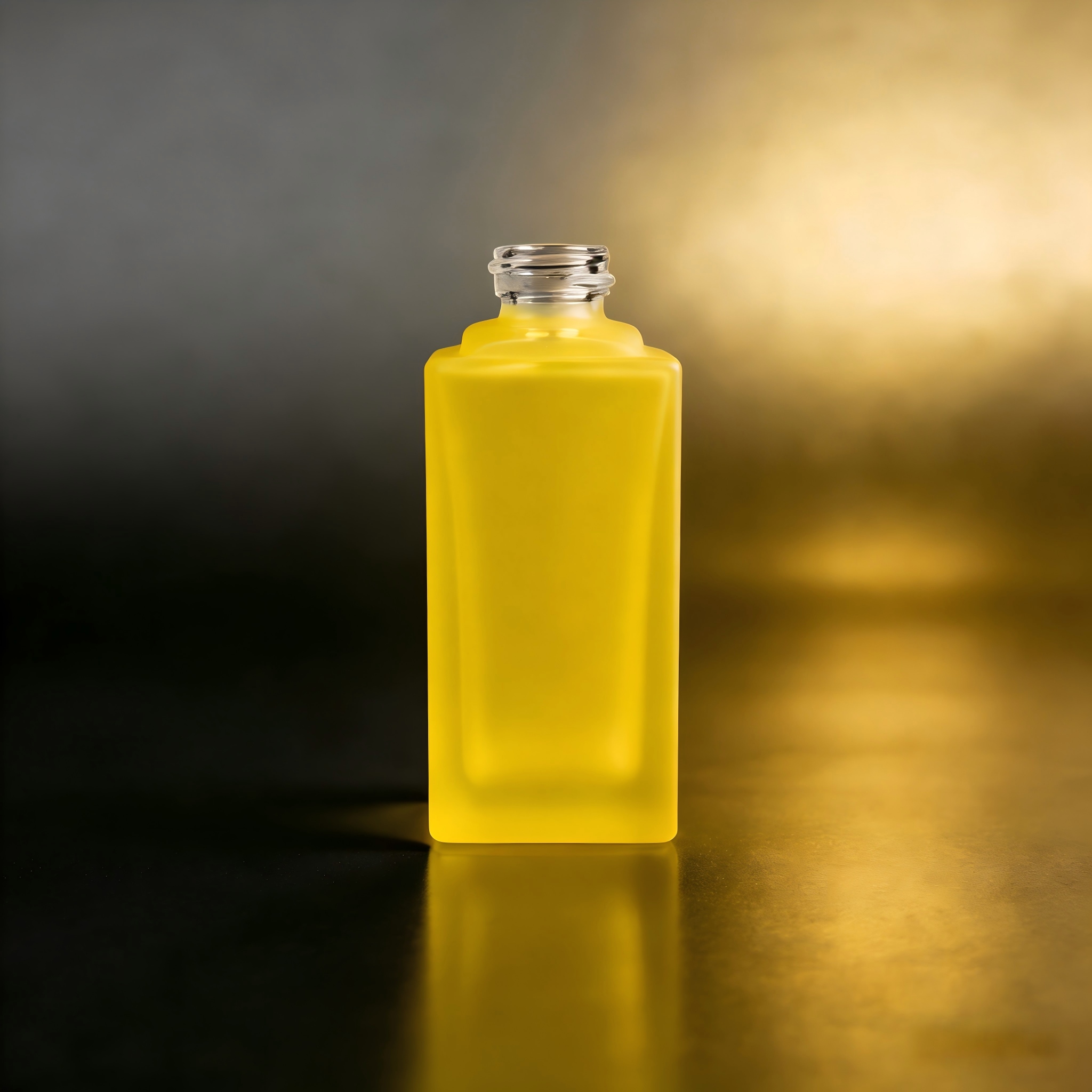 100‑120ML Recessed Square Glass Bottle