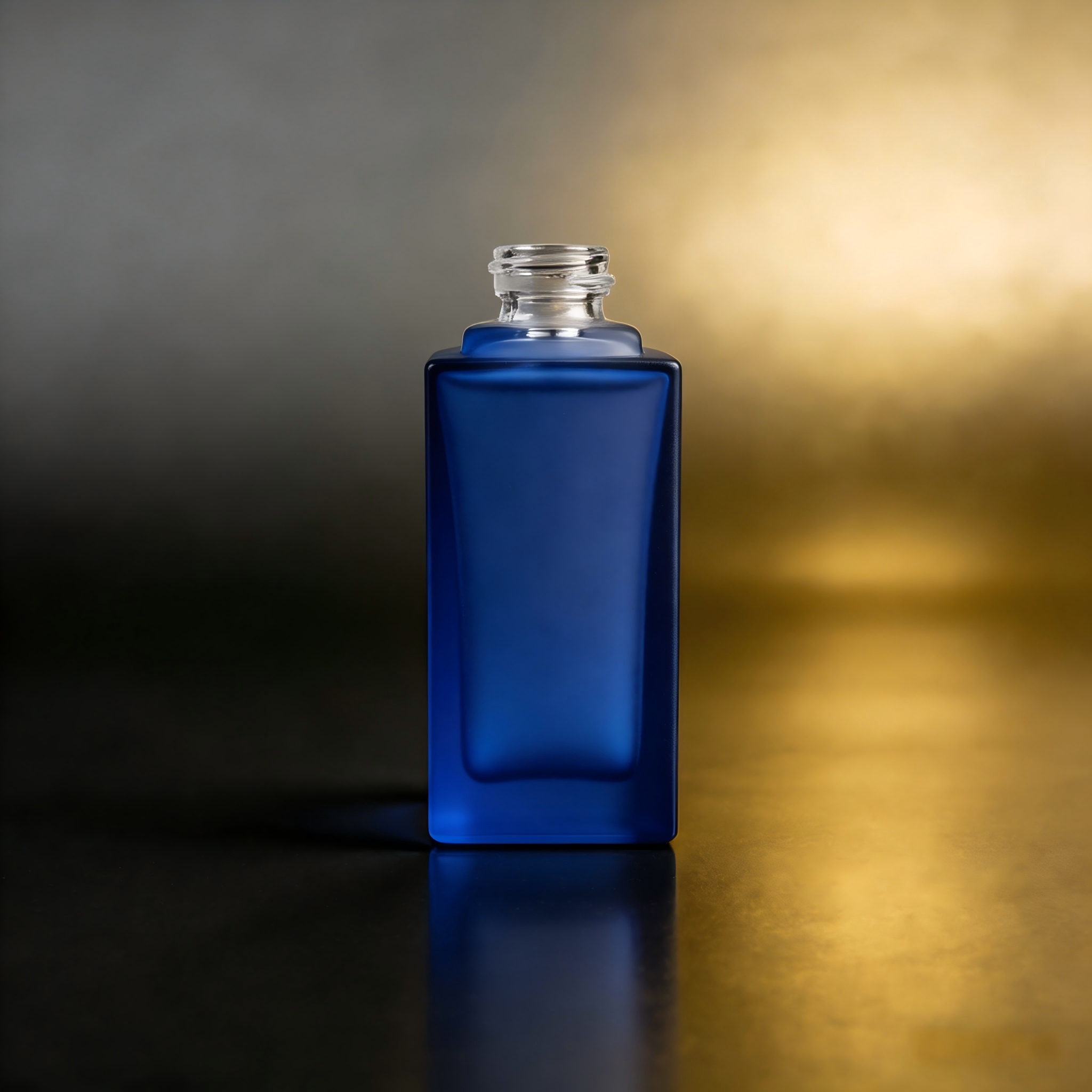 100‑120ML Recessed Square Glass Bottle