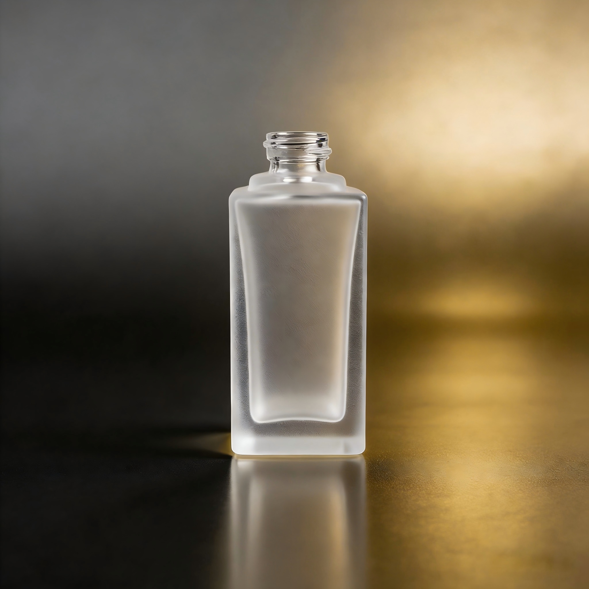 100‑120ML Recessed Square Glass Bottle