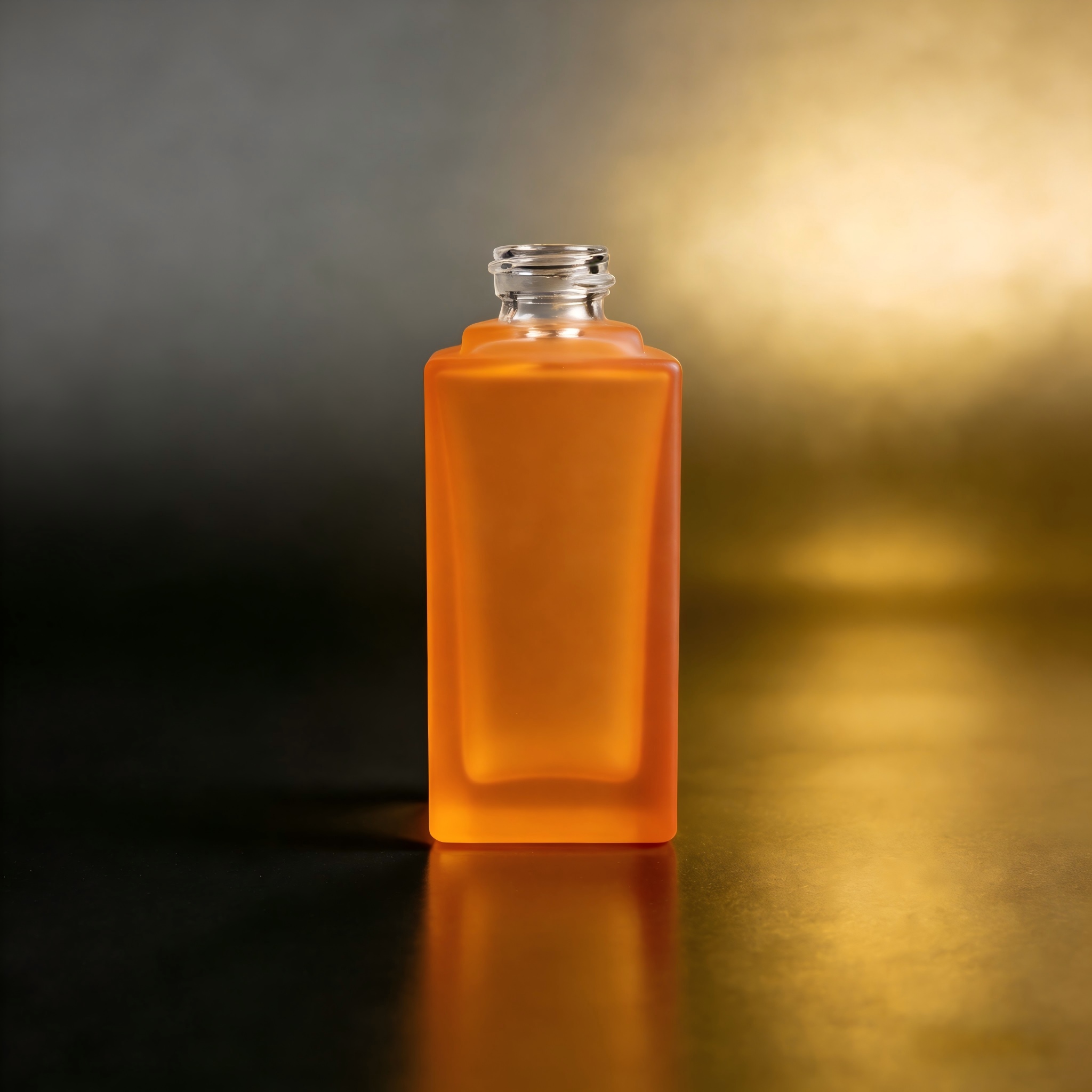 100‑120ML Recessed Square Glass Bottle