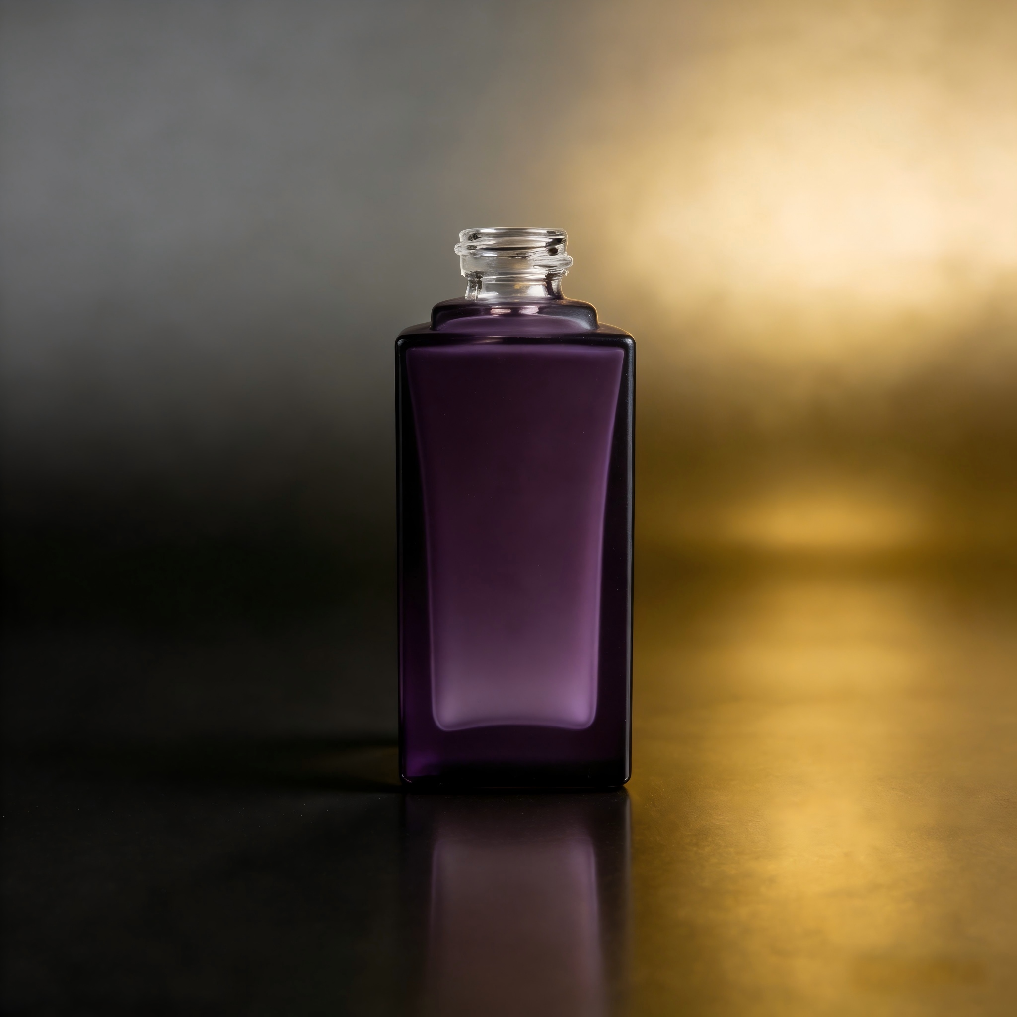 100‑120ML Recessed Square Glass Bottle