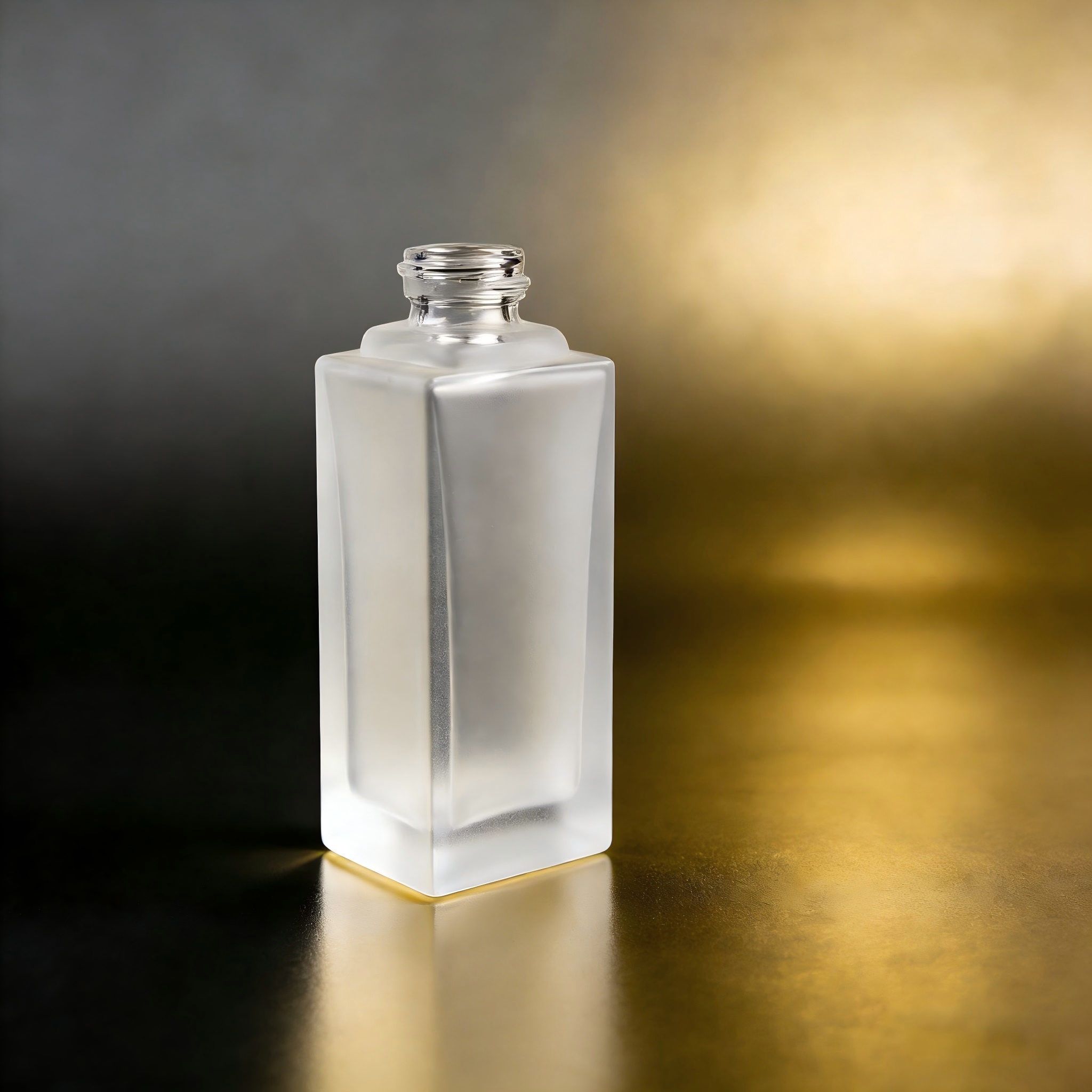 100‑120ML Recessed Square Glass Bottle