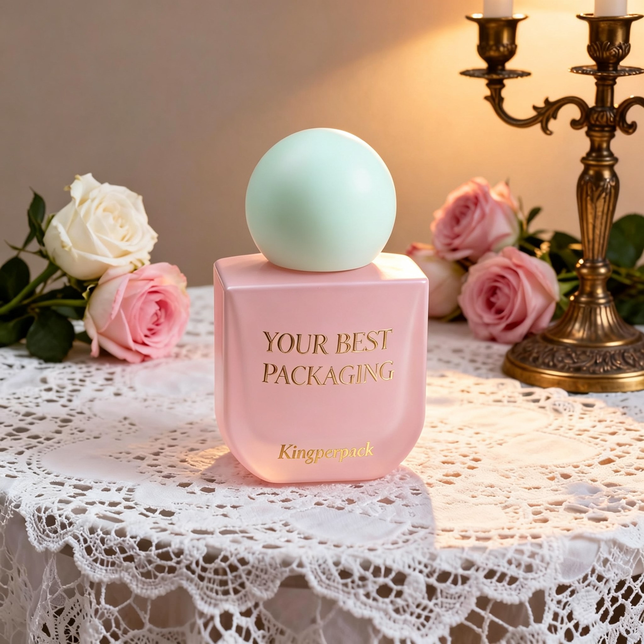 50‑100ml Rounded Square Glass Perfume Bottle