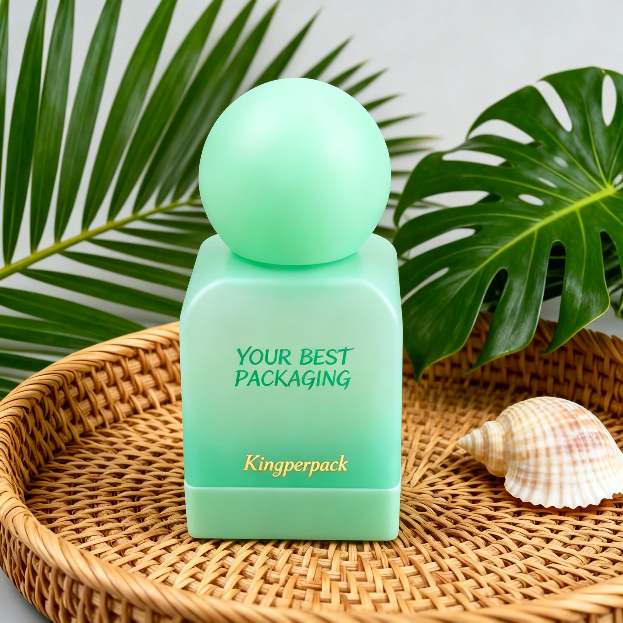 50‑100ml Square Base Perfume Glass Bottle With Bottom Ring