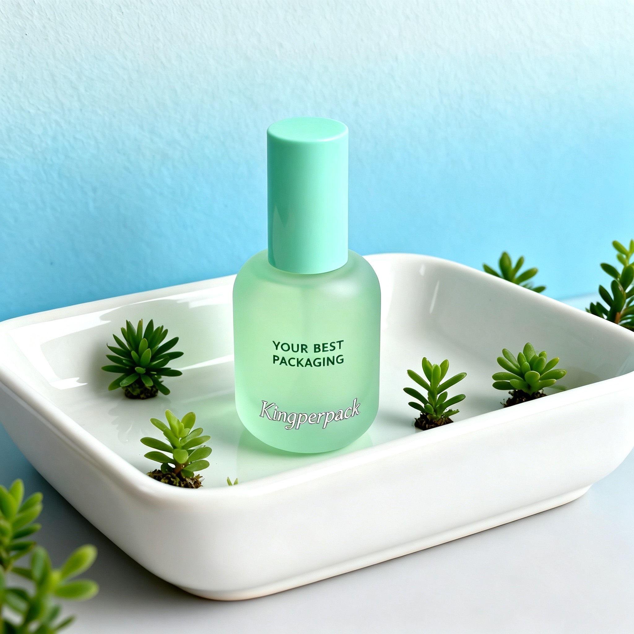 100‑120ml Oval Rounded Glass Lotion Bottle