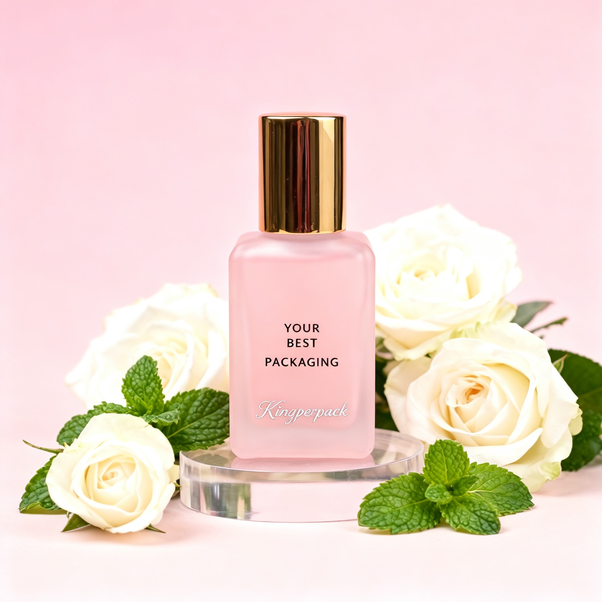 30‑50ml Compact Square Glass Perfume Bottle