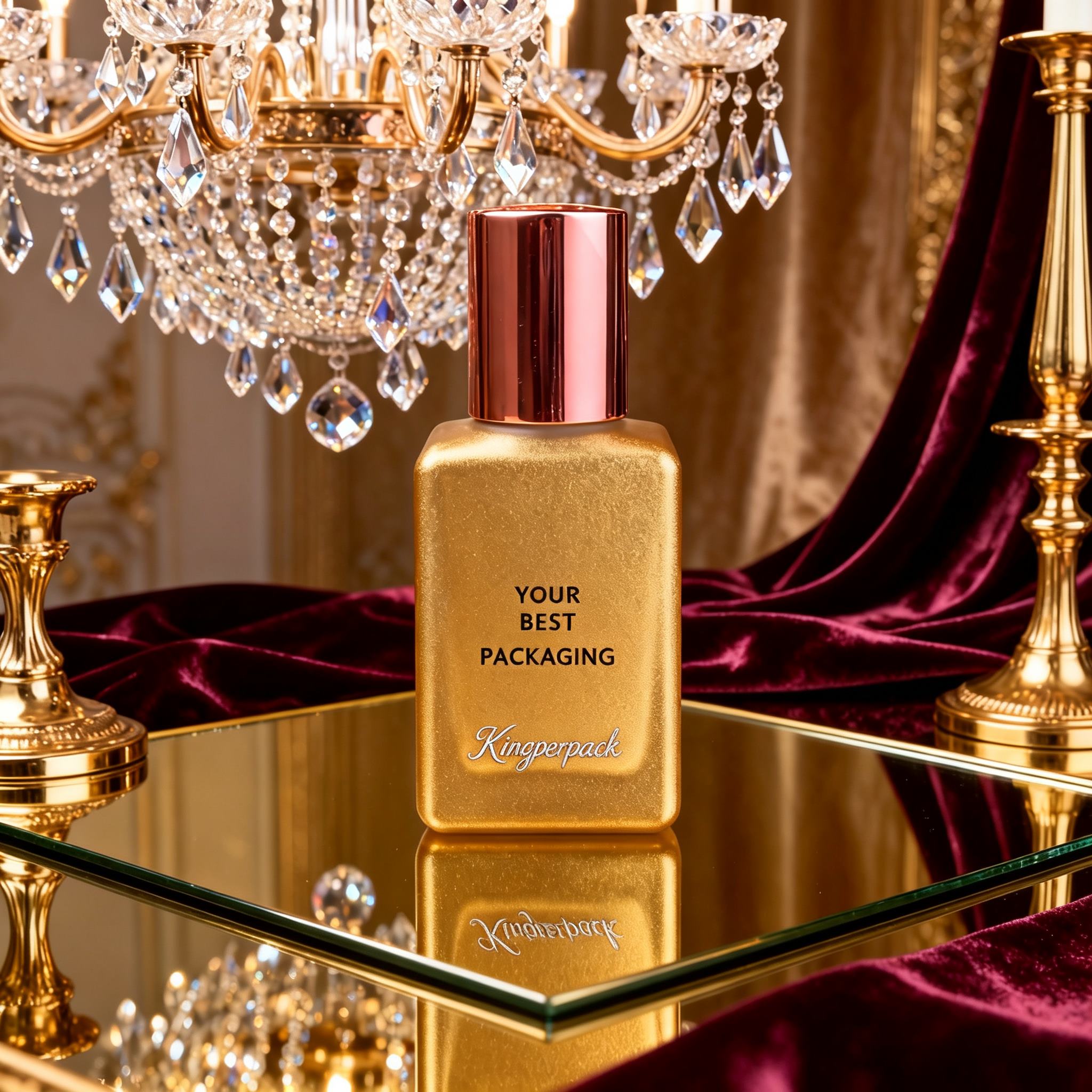 30‑50ml Compact Square Glass Perfume Bottle