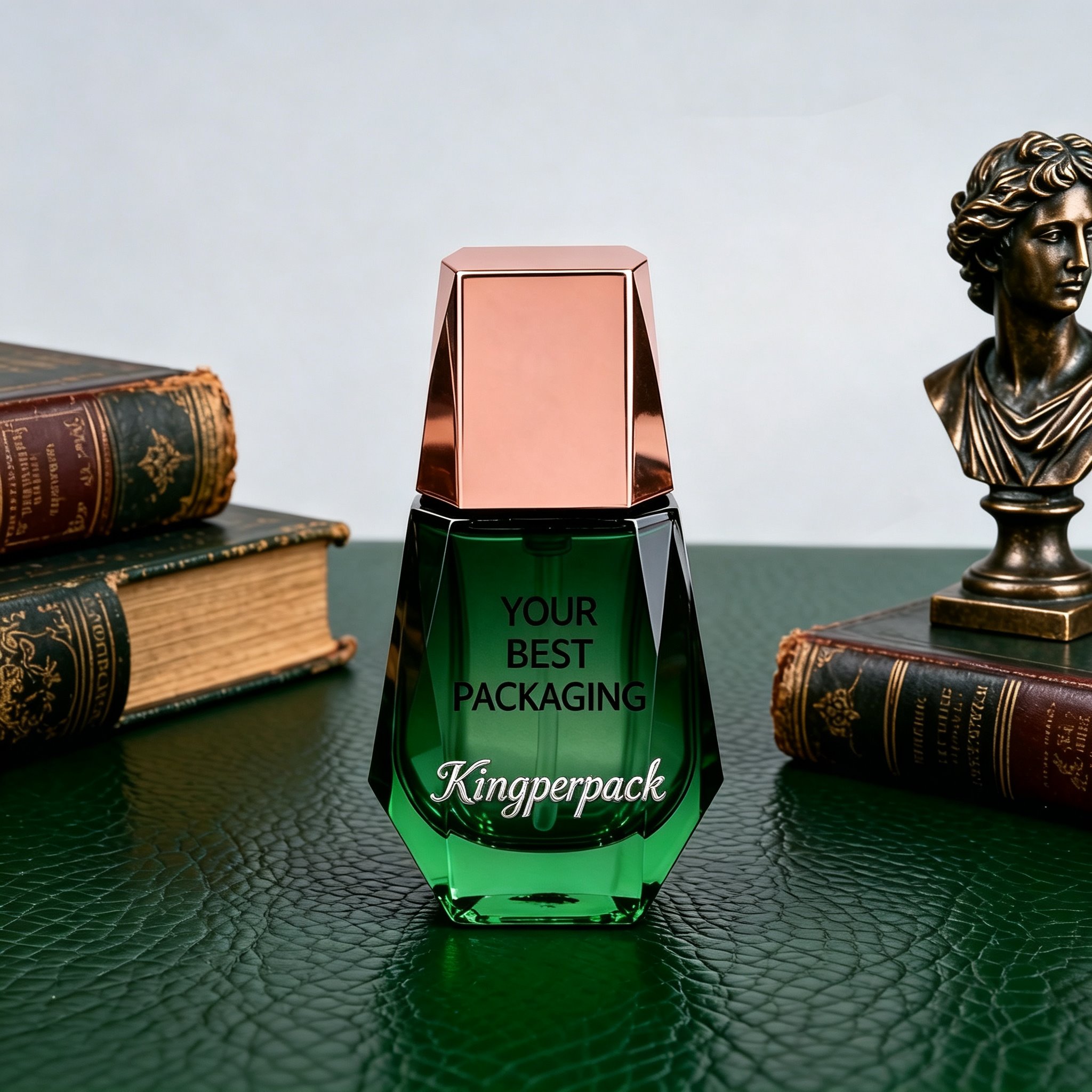 35‑45ml Faceted Diamond‑Cut Glass Perfume Bottle