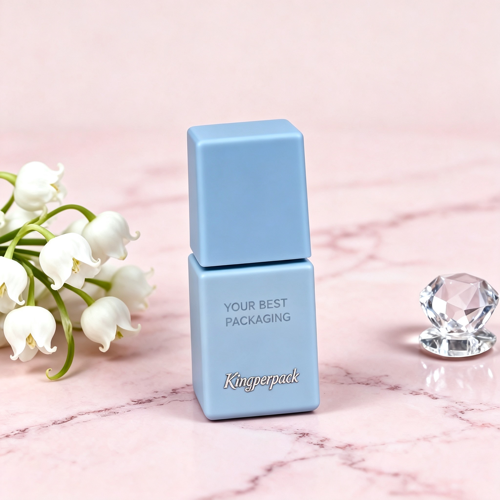15‑20ml Mini Square Glass Foundation Bottle