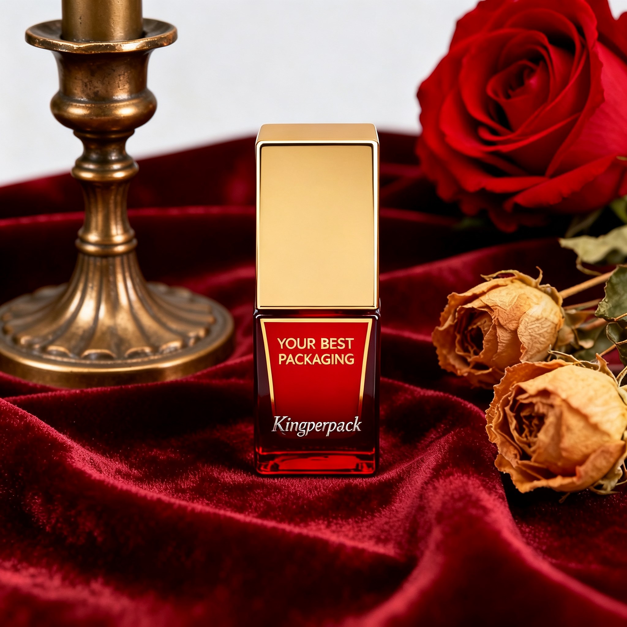 15‑20ml Mini Square Glass Foundation Bottle